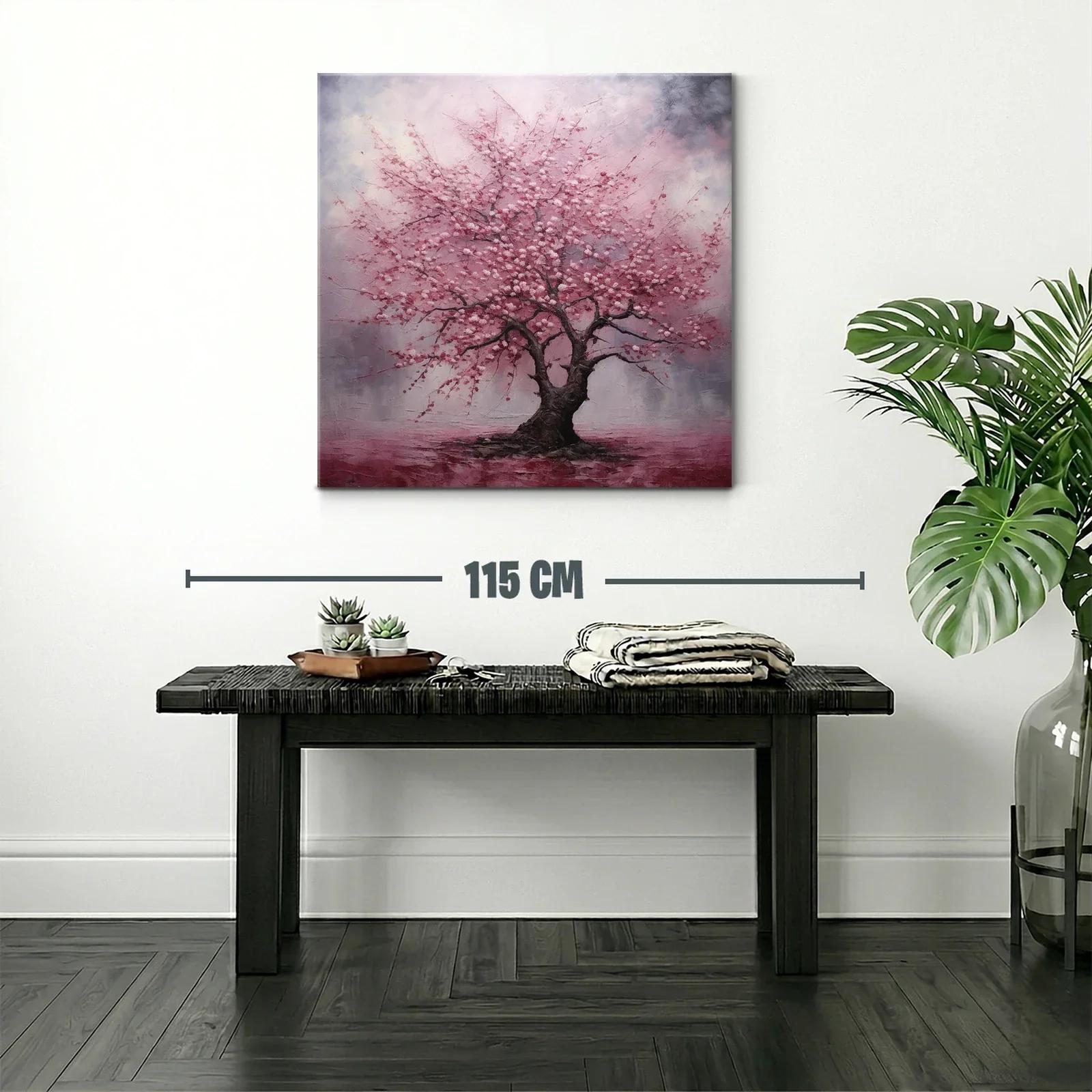 Árbol en flor con tonos rosados y ambiente etéreo — miniatura 2