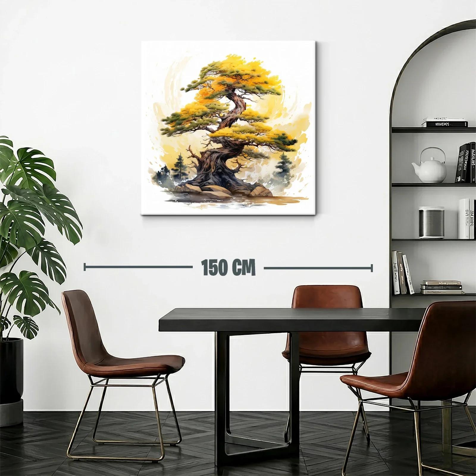 Árbol antiguo con follaje dorado y detalles naturales — miniatura 2