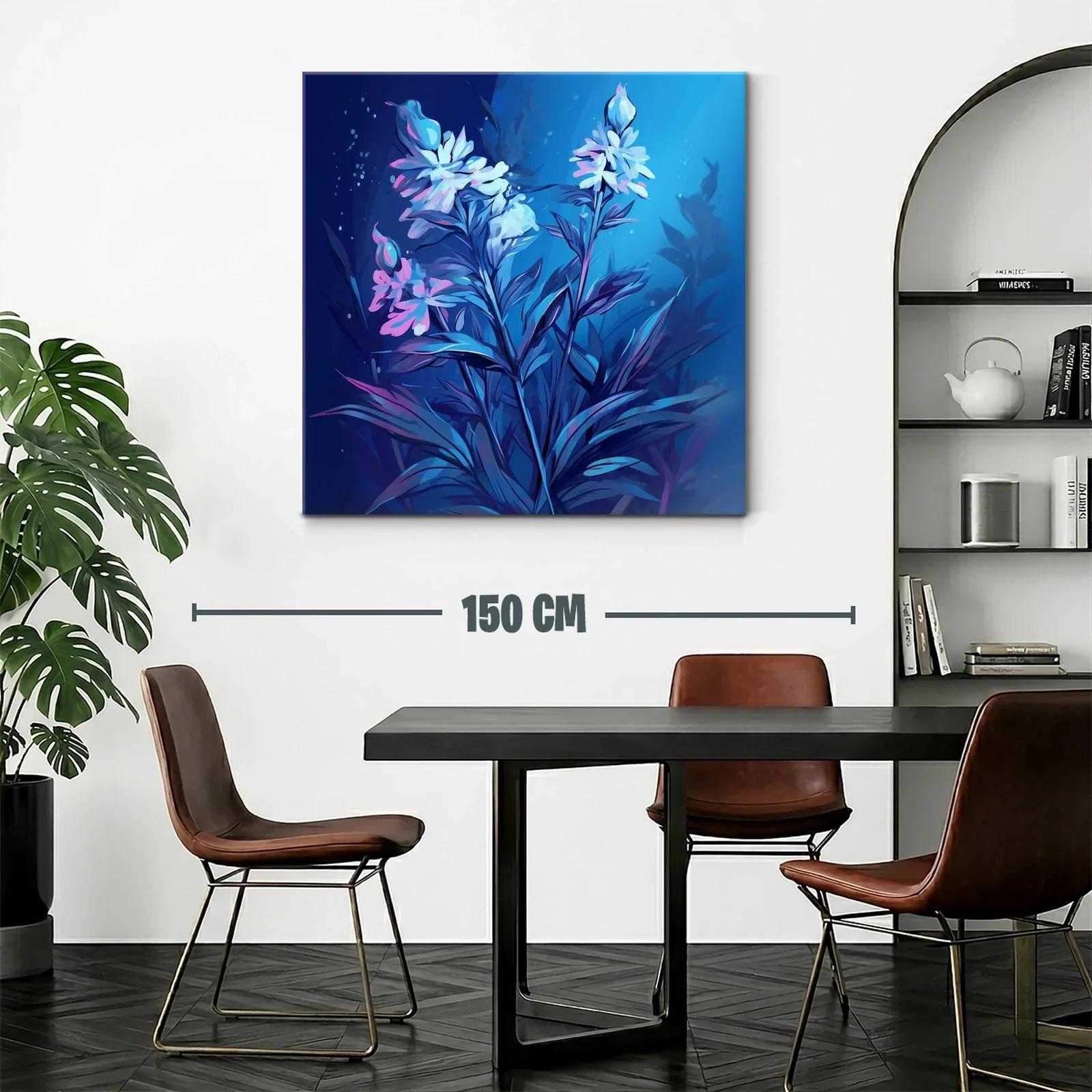 Flores Elegantes en Tonos Azules y Rosados — miniatura 2