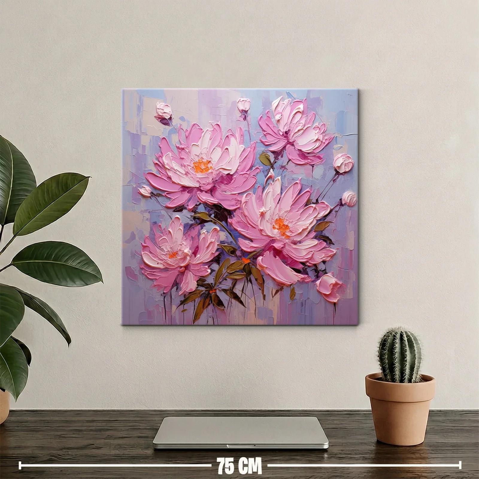 Flores rosas en composicón delicada y vibrante — miniatura 2