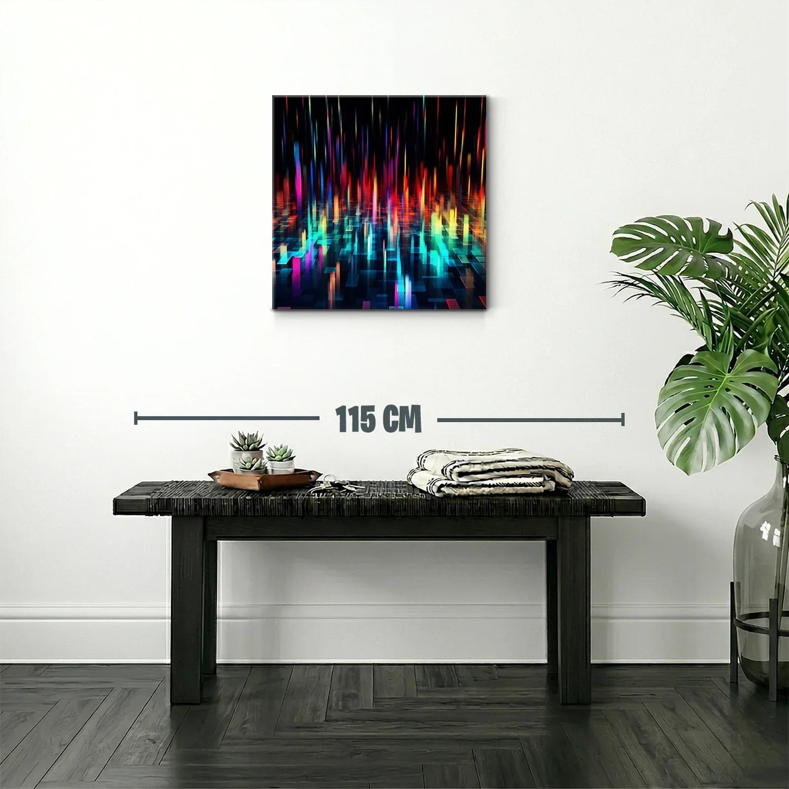 Arte digital con luces vibrantes y formas geométricas — miniatura 2