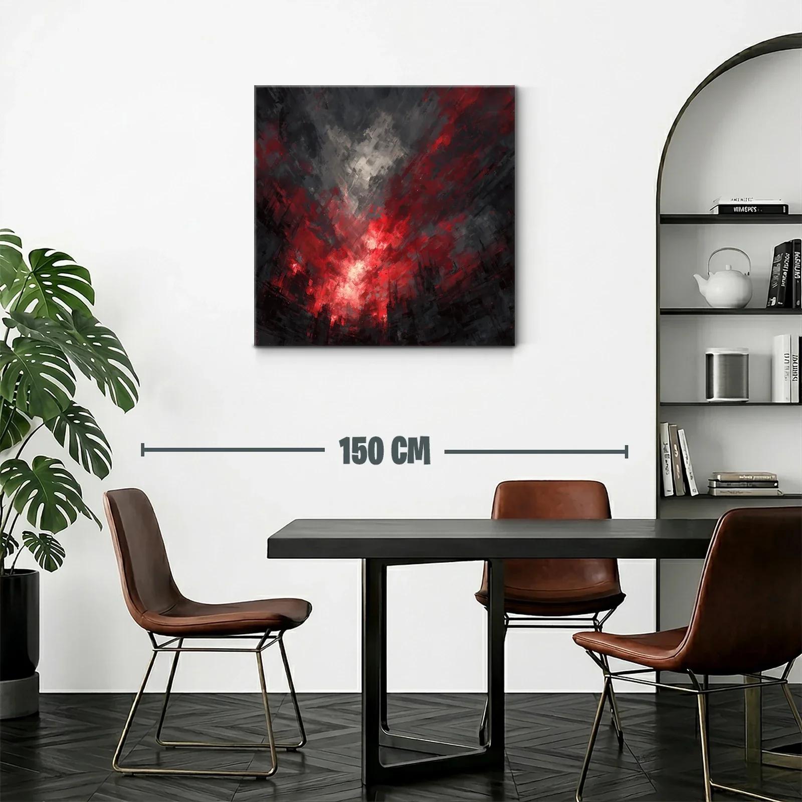 Impactante explosión de luces rojas y sombras urbanas — miniatura 2