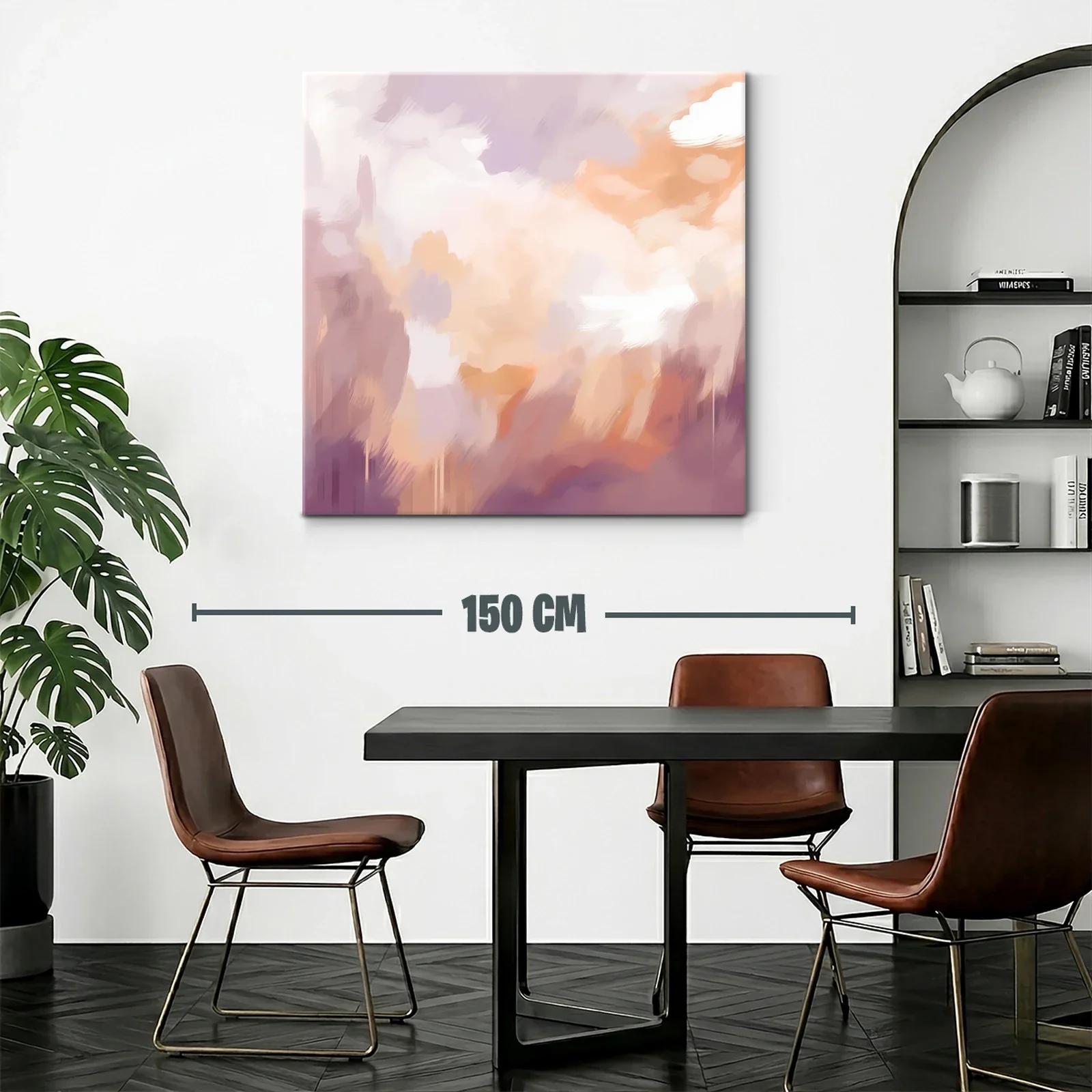 Cuadro abstracto en tonos cálidos para ambientes acogedores — miniatura 2