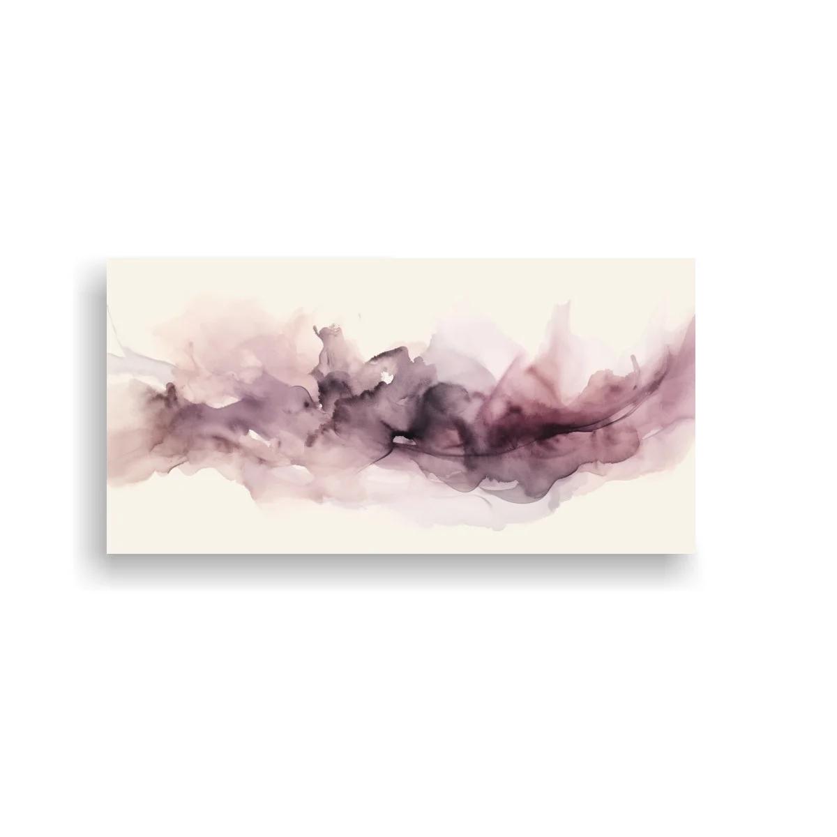 Cuadro nube de tinta malva con acumulación tonal central — imagen principal