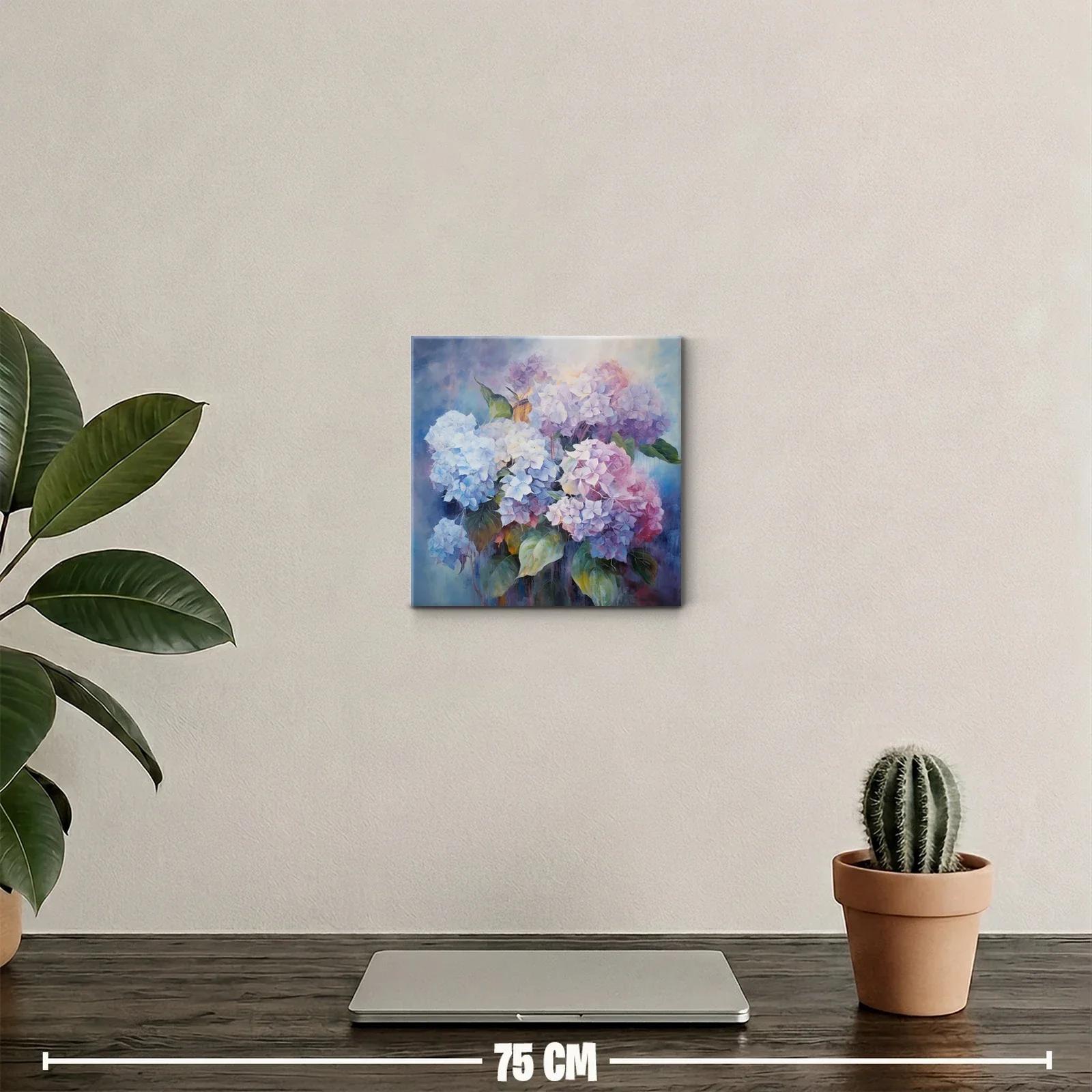 Impresionante ramo de hortensias en tonos pastel delicados — miniatura 2