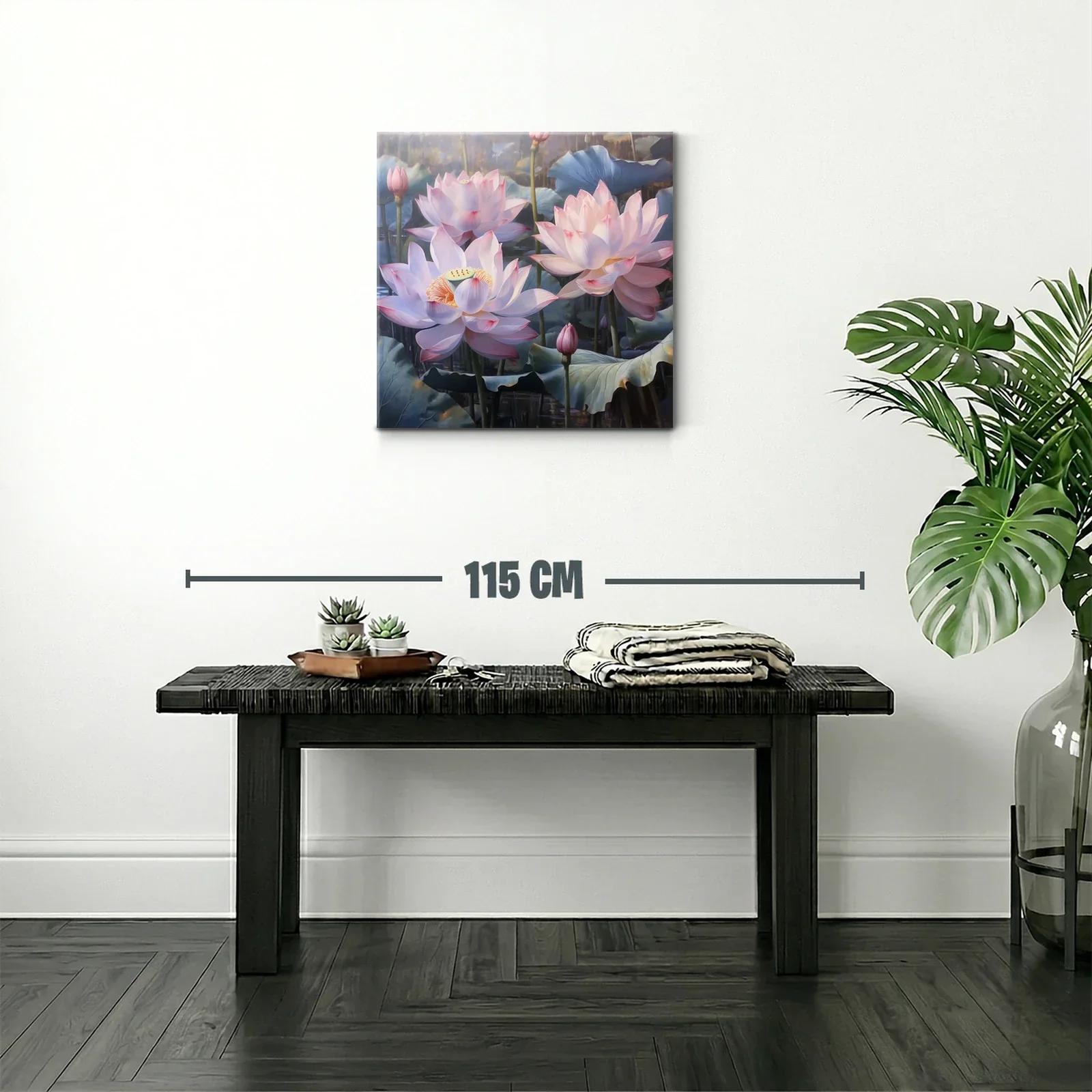 Elegancia natural de flores de loto en tonos suaves — miniatura 2
