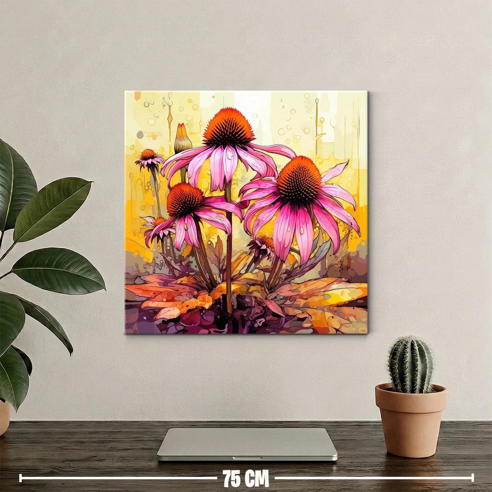 Flores vibrantes en tonos cálidos y rosas intensos — miniatura 2