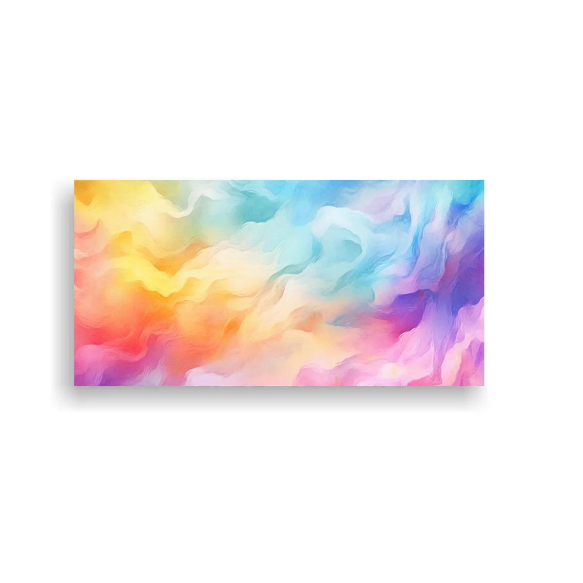 Cuadro nubes de color abstractas con ondas fluidas — imagen principal