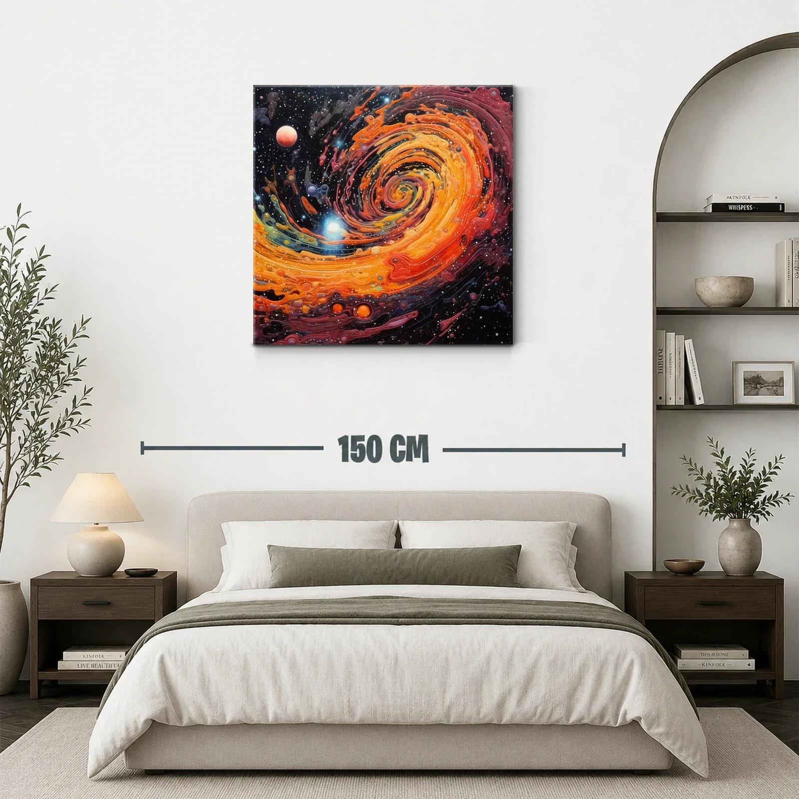 Espiral Galáctico en Tonos Cálidos y Vibrantes — miniatura 3