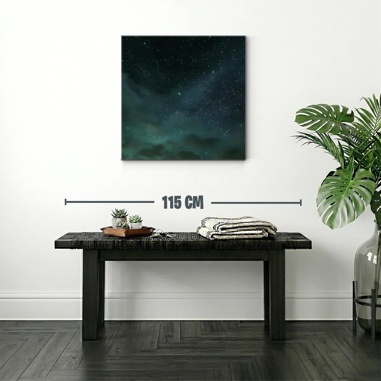 Cielo estrellado con nebulosas y nubes suaves — miniatura 2