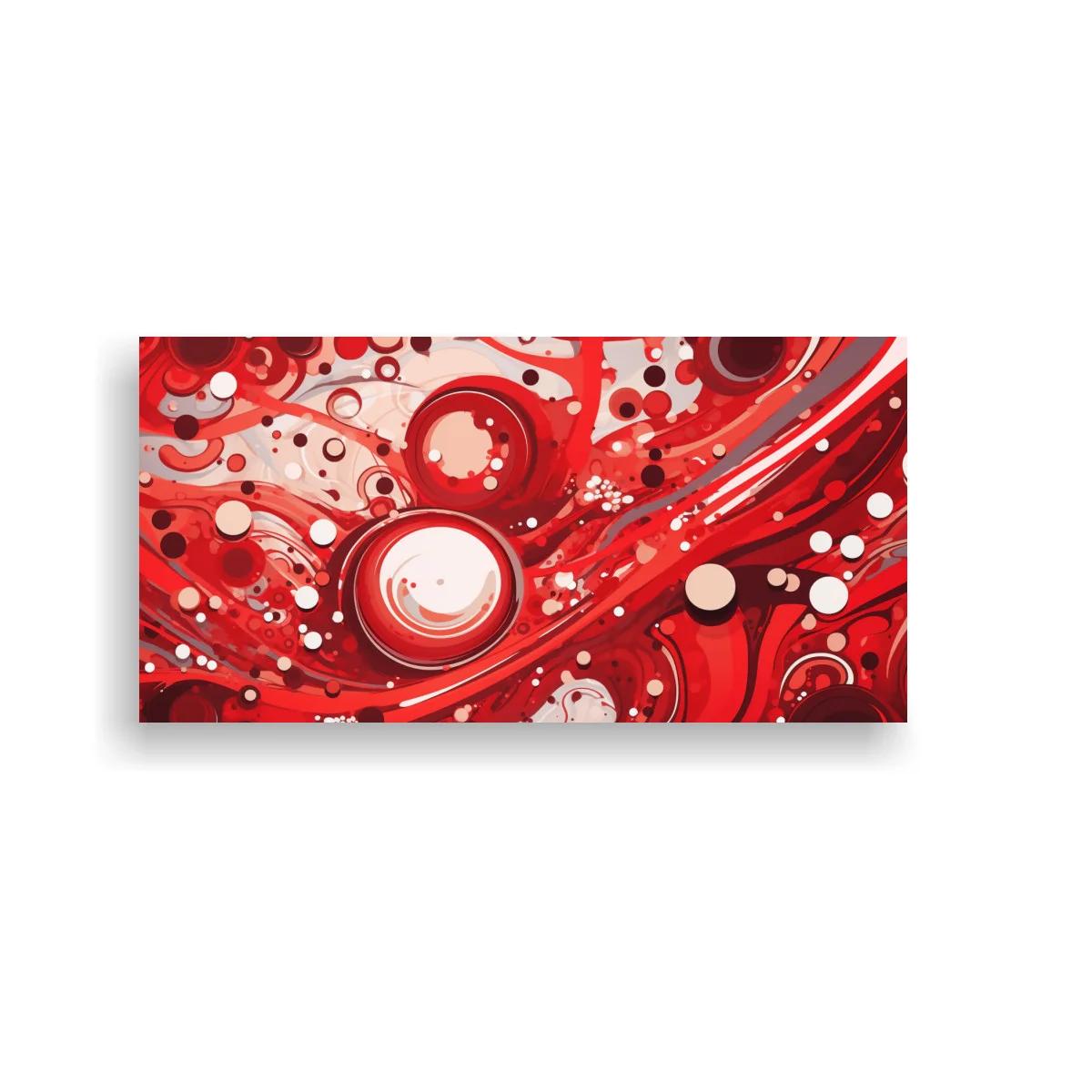 Cuadro círculos rojos con movimiento ondulante — imagen principal
