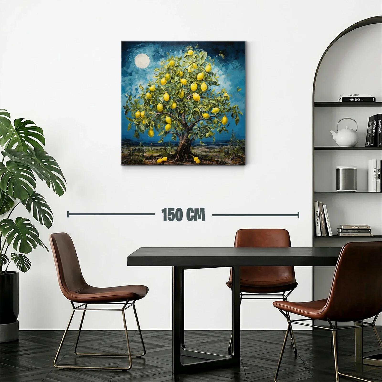 Árbol de Limones en Noche de Luna Llena — miniatura 2