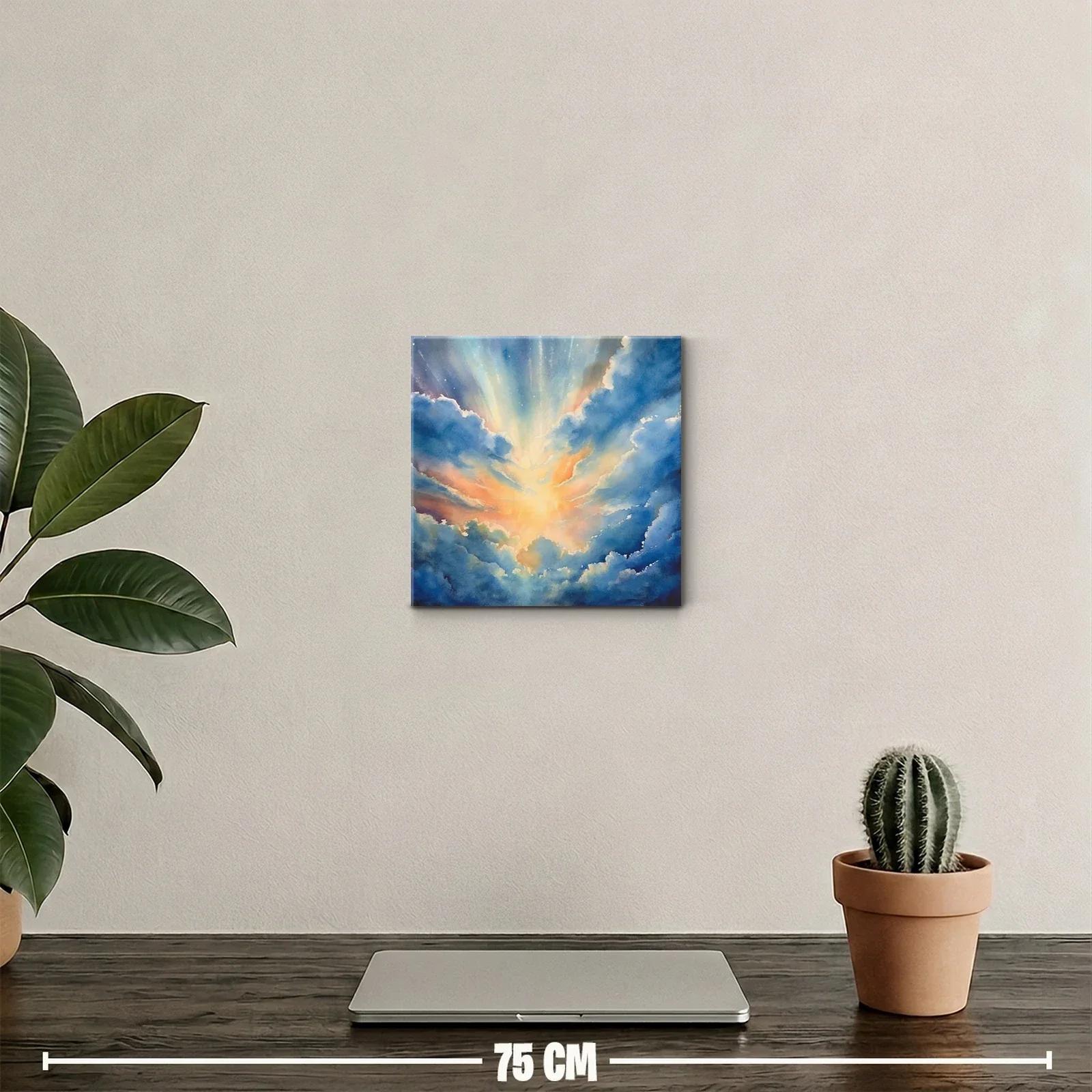 Cuadro decorativo inspirado en cielo luminoso y nubes — miniatura 2