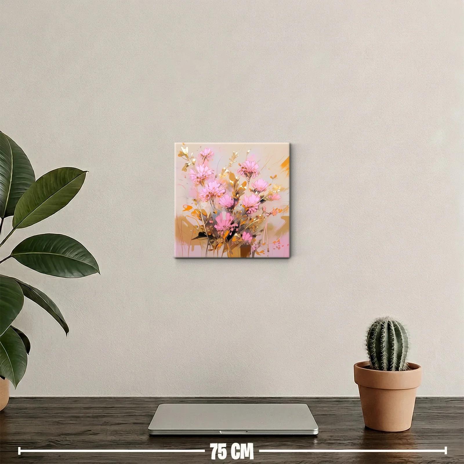 Elegancia floral en tonos suaves y dorados — miniatura 2