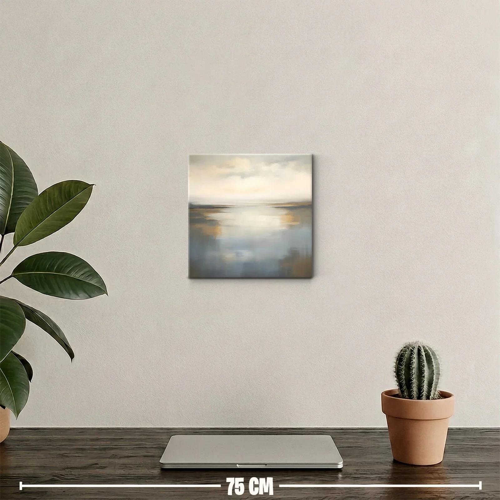 Paisaje sereno con tonos suaves y cálidos — miniatura 2