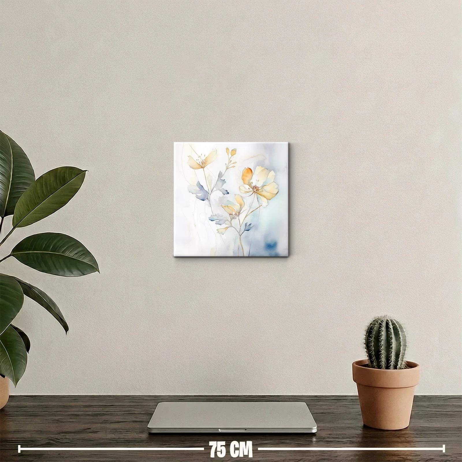 Cuadro decorativo de flores en tonos suaves y elegantes — miniatura 2