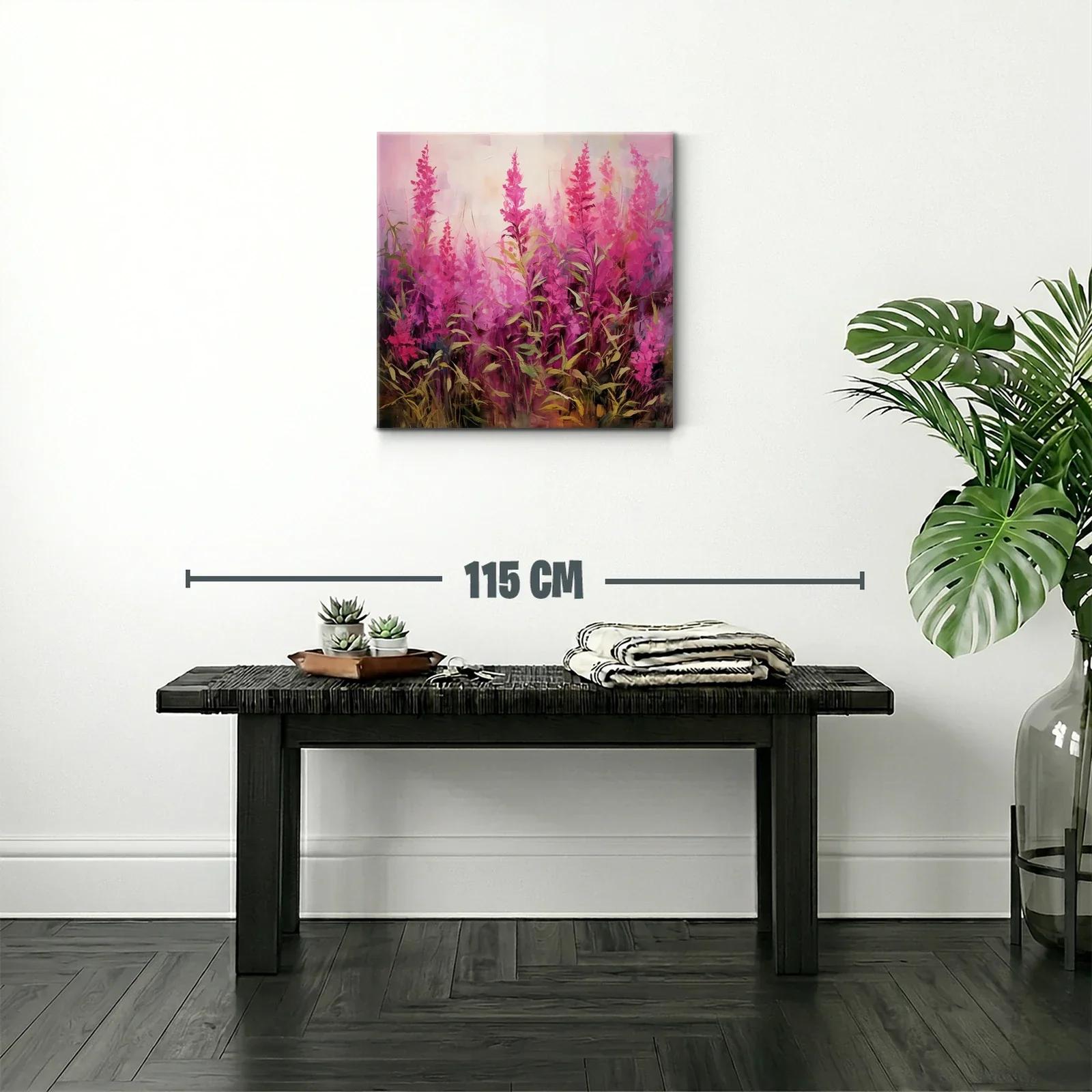 Cuadro con flores fucsias que transmiten energía y vitalidad — miniatura 2