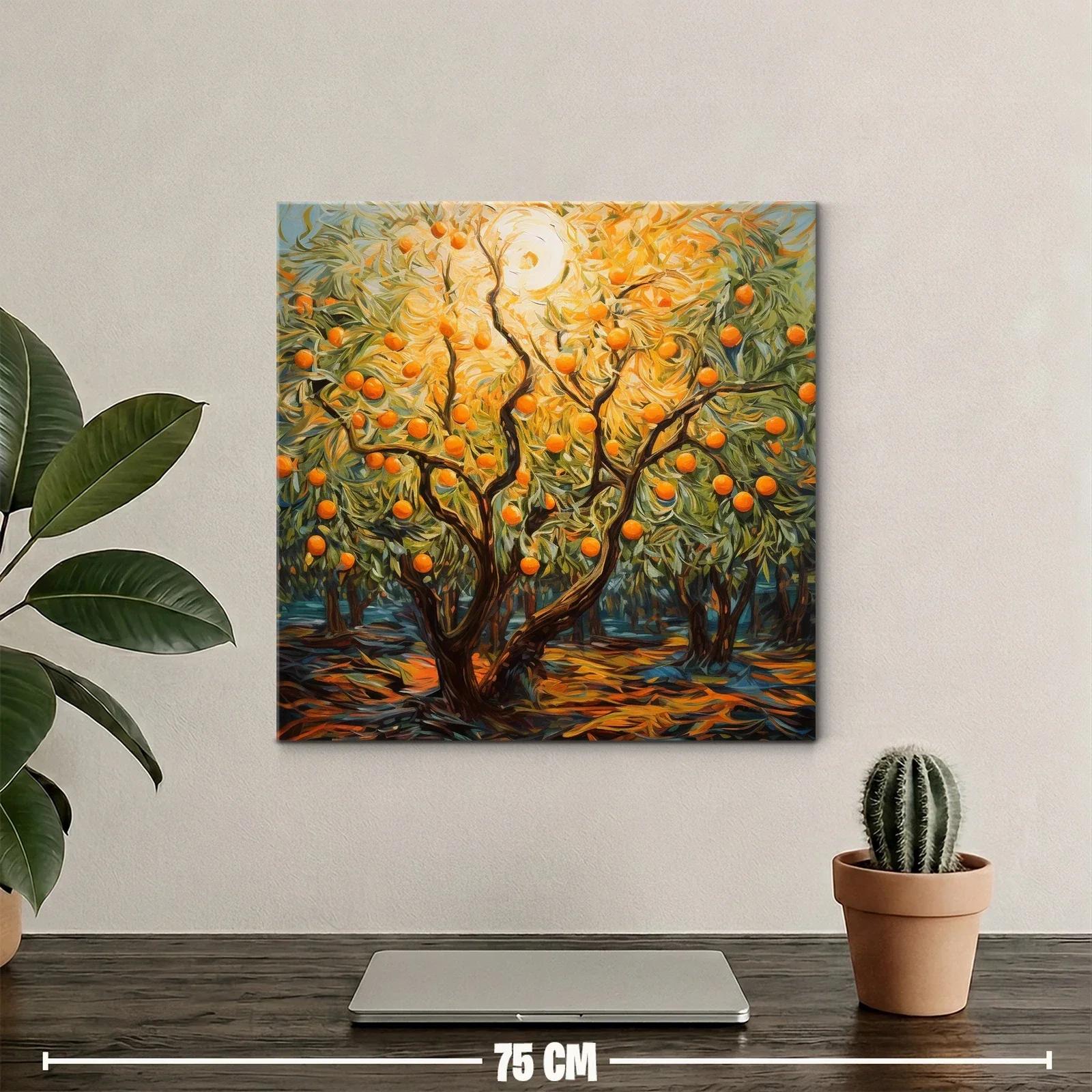 Árbol de naranjas iluminado por sol radiante — miniatura 2
