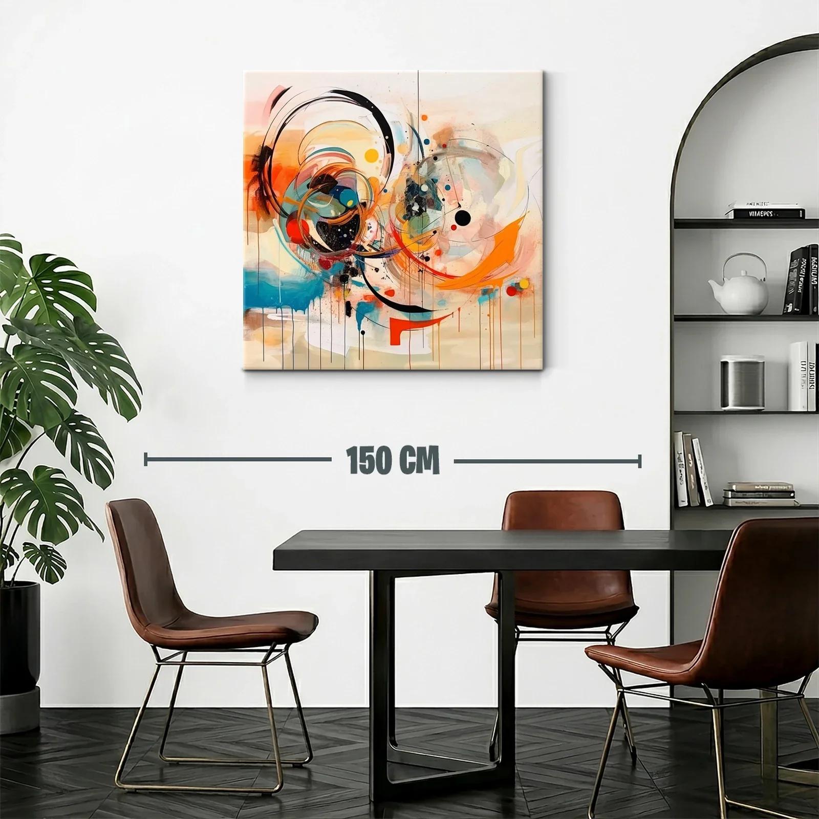 Composición abstracta enérgica con tonos vibrantes y dinámicos — miniatura 2