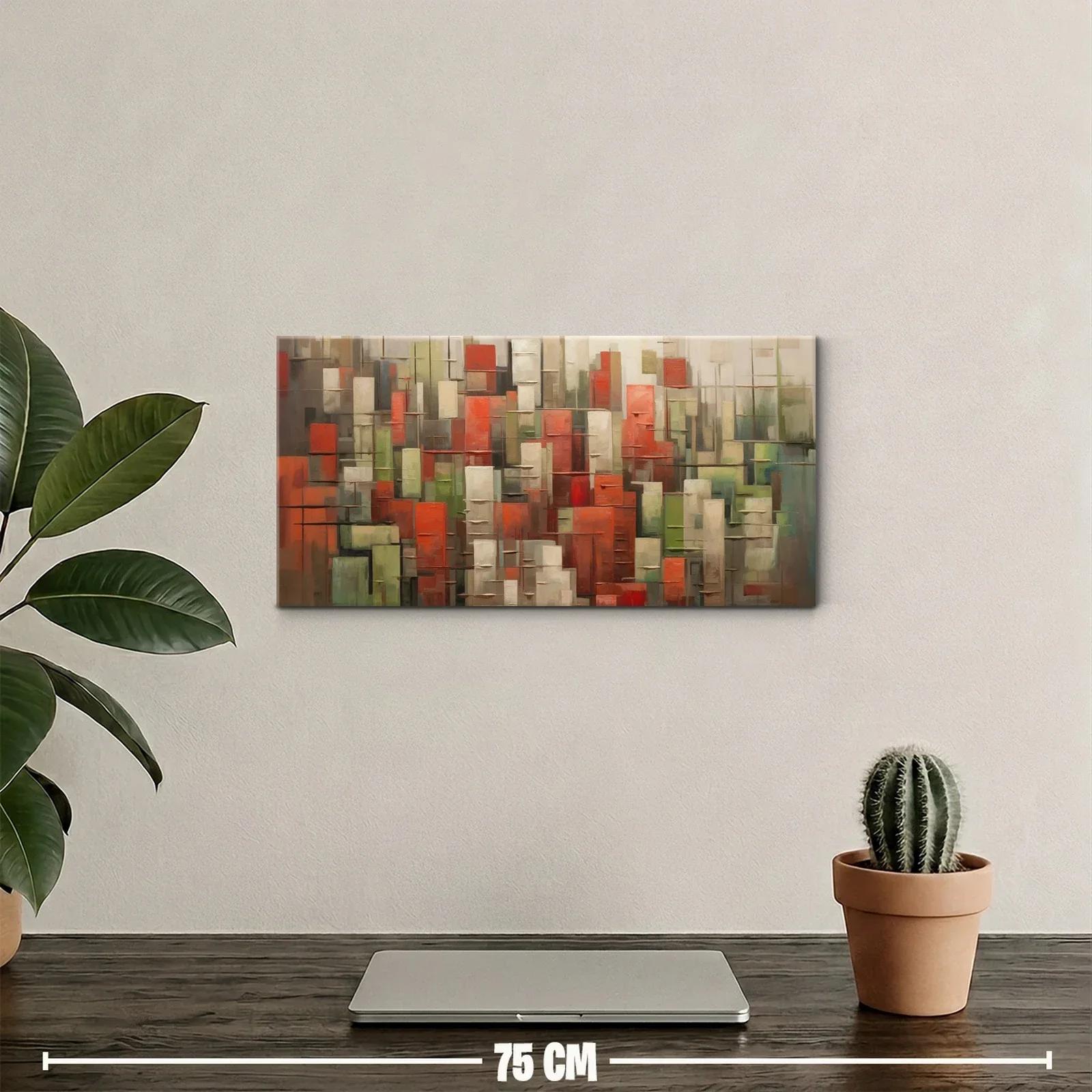 Cuadro mosaico geométrico de rectángulos — miniatura 2