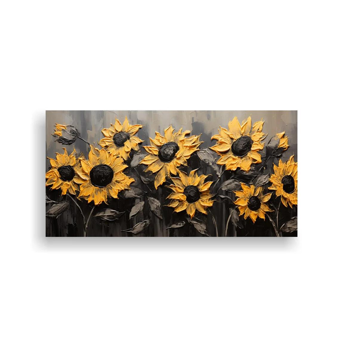 Cuadro de girasoles con abeja — imagen principal