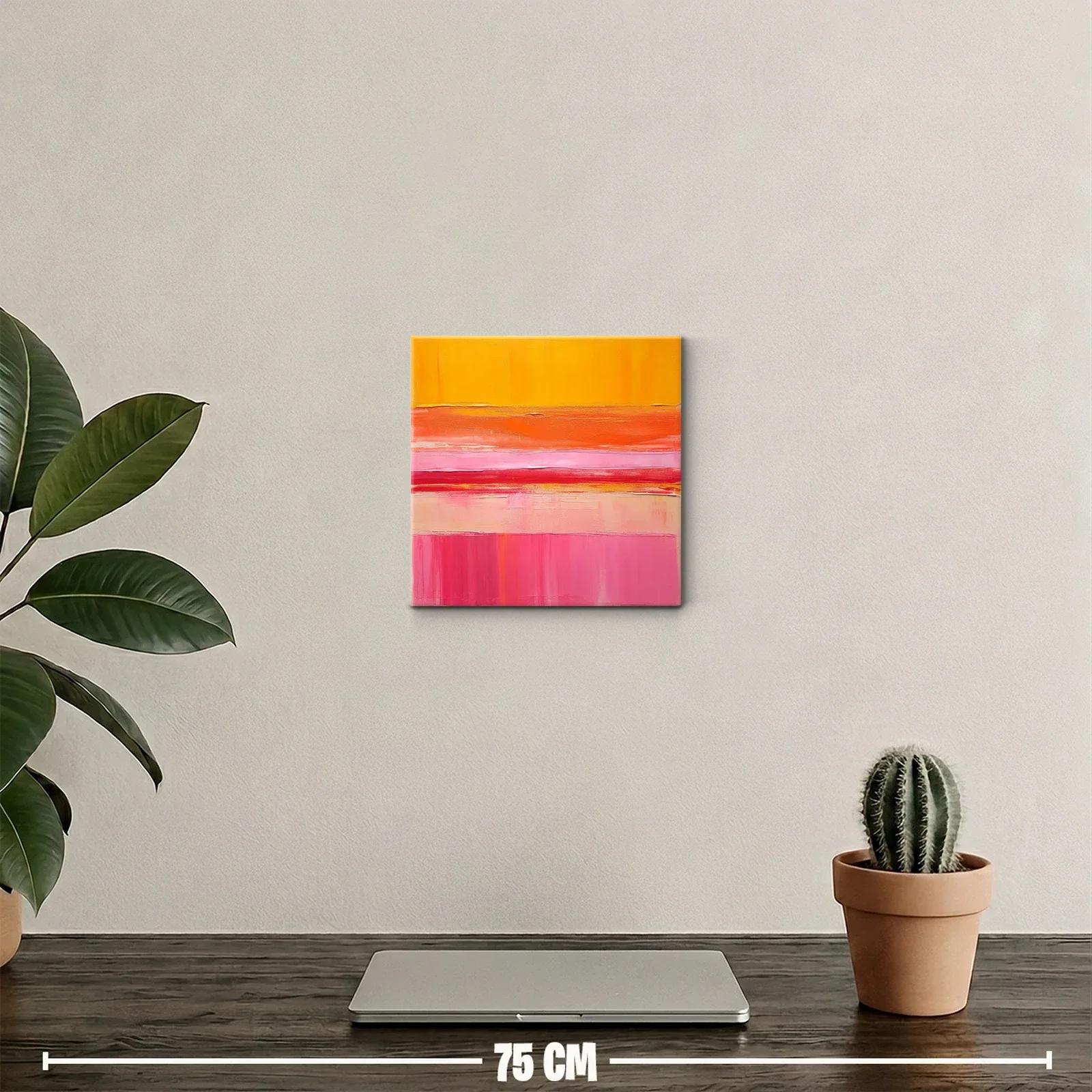Composición abstracta en tonos cálidos y vibrantes — miniatura 2