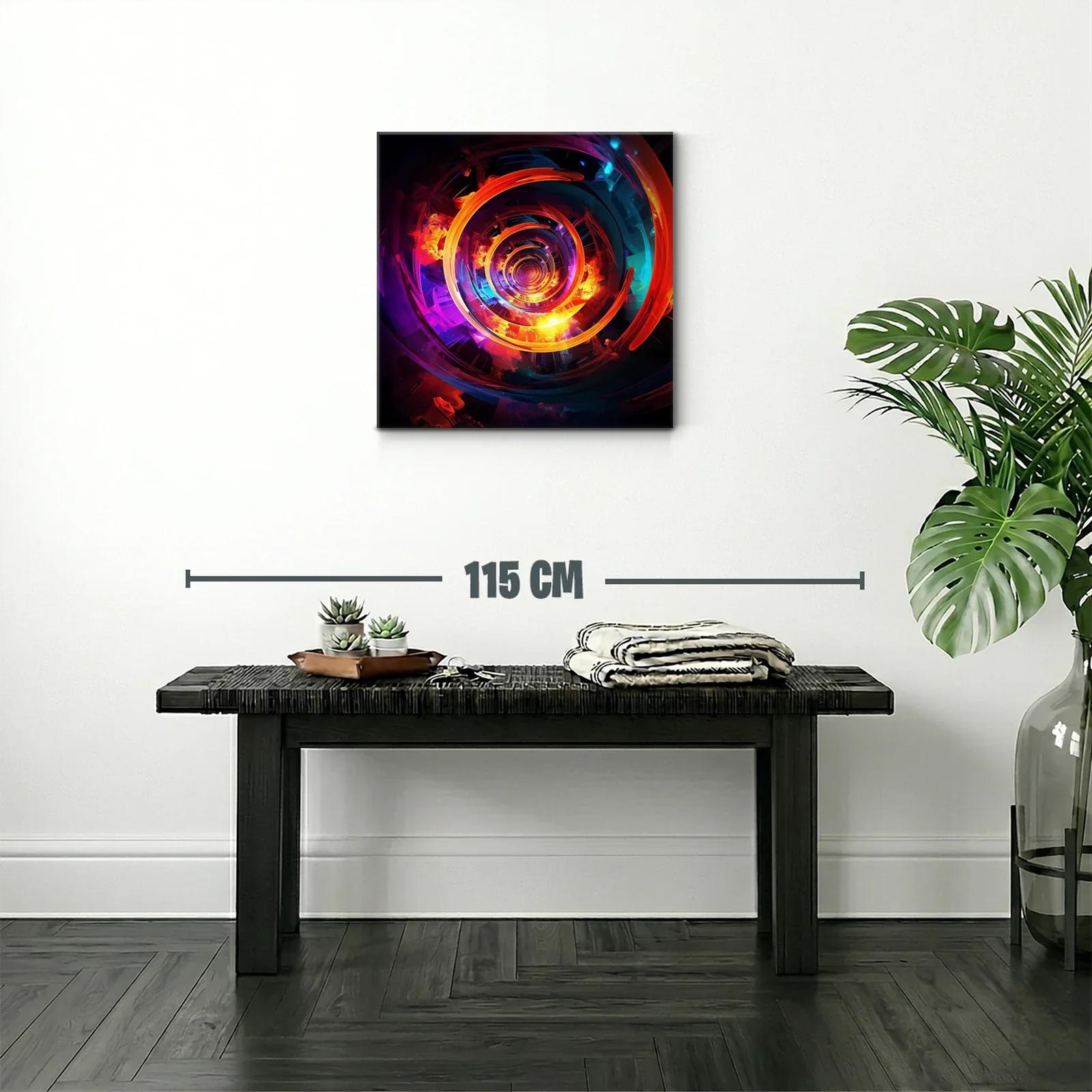 Espiral vibrante con contrastes intensos y reflejos luminosos — miniatura 2