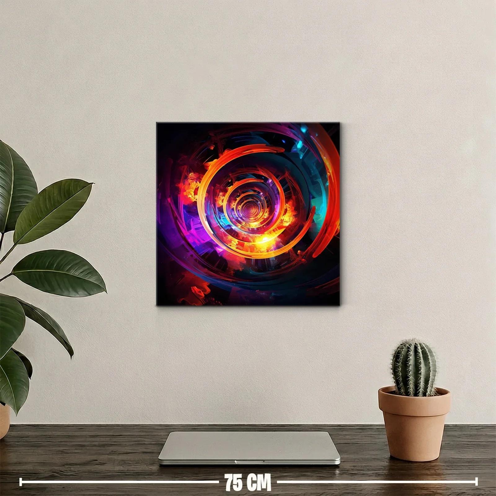 Espiral vibrante con contrastes intensos y reflejos luminosos — miniatura 2