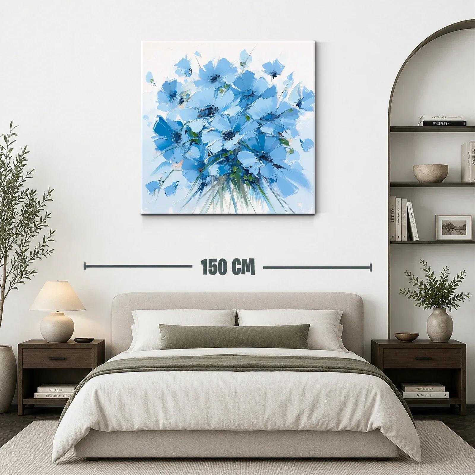 Ramo de flores azules para un espacio sereno y elegante — miniatura 3
