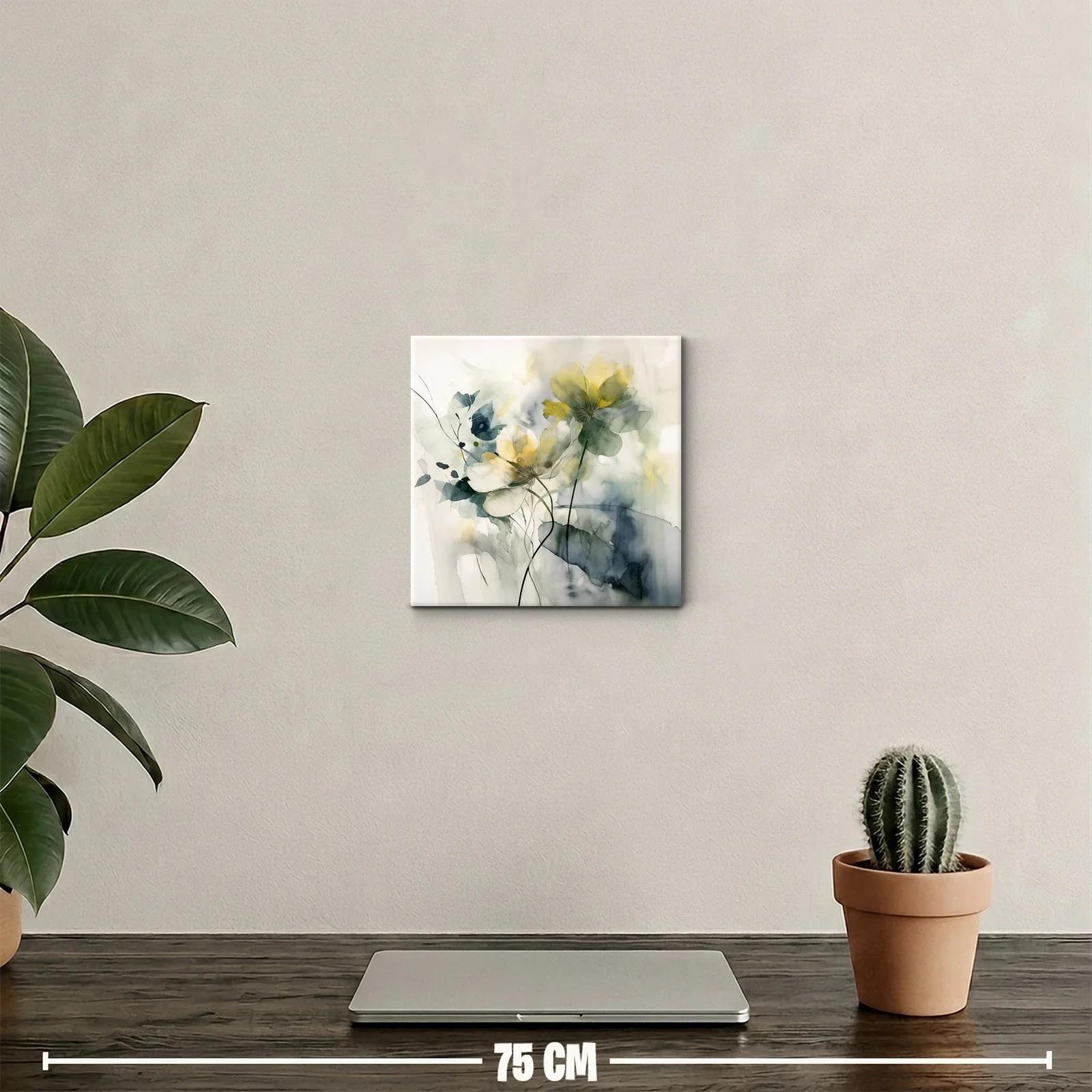 Cuadro decorativo con delicadas flores en tonos suaves — miniatura 2
