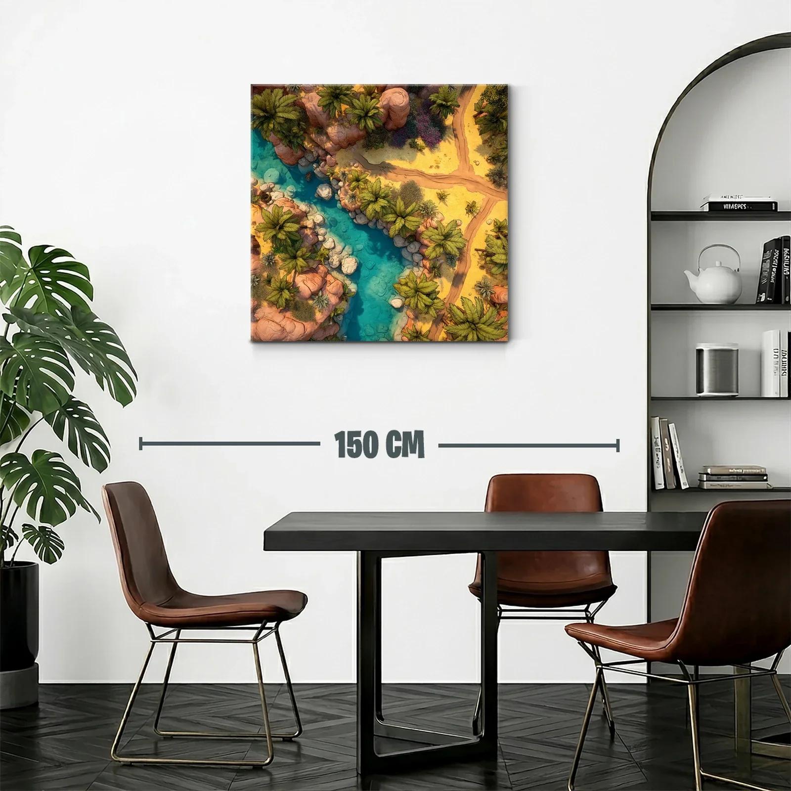 Paisaje natural con río turquesa y vegetación exuberante — miniatura 2