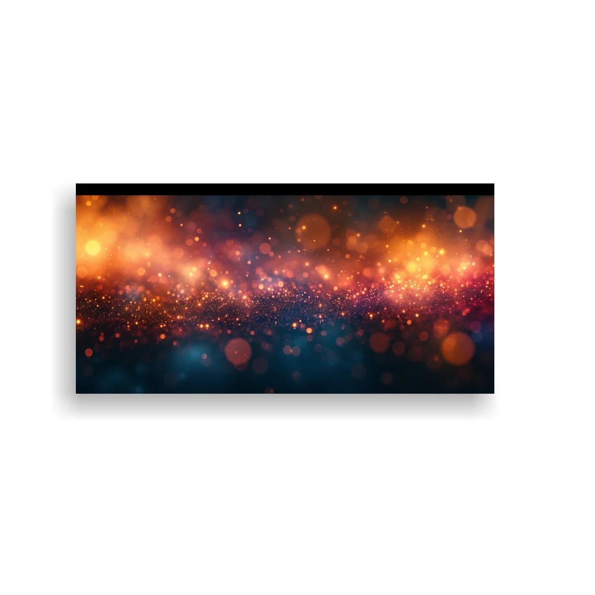 Cuadro luces bokeh con franja horizontal de brillo — imagen principal