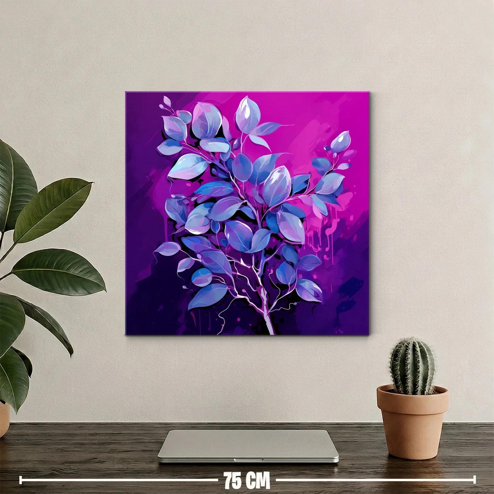 Elegante composición floral en tonos violetas y azules — miniatura 2