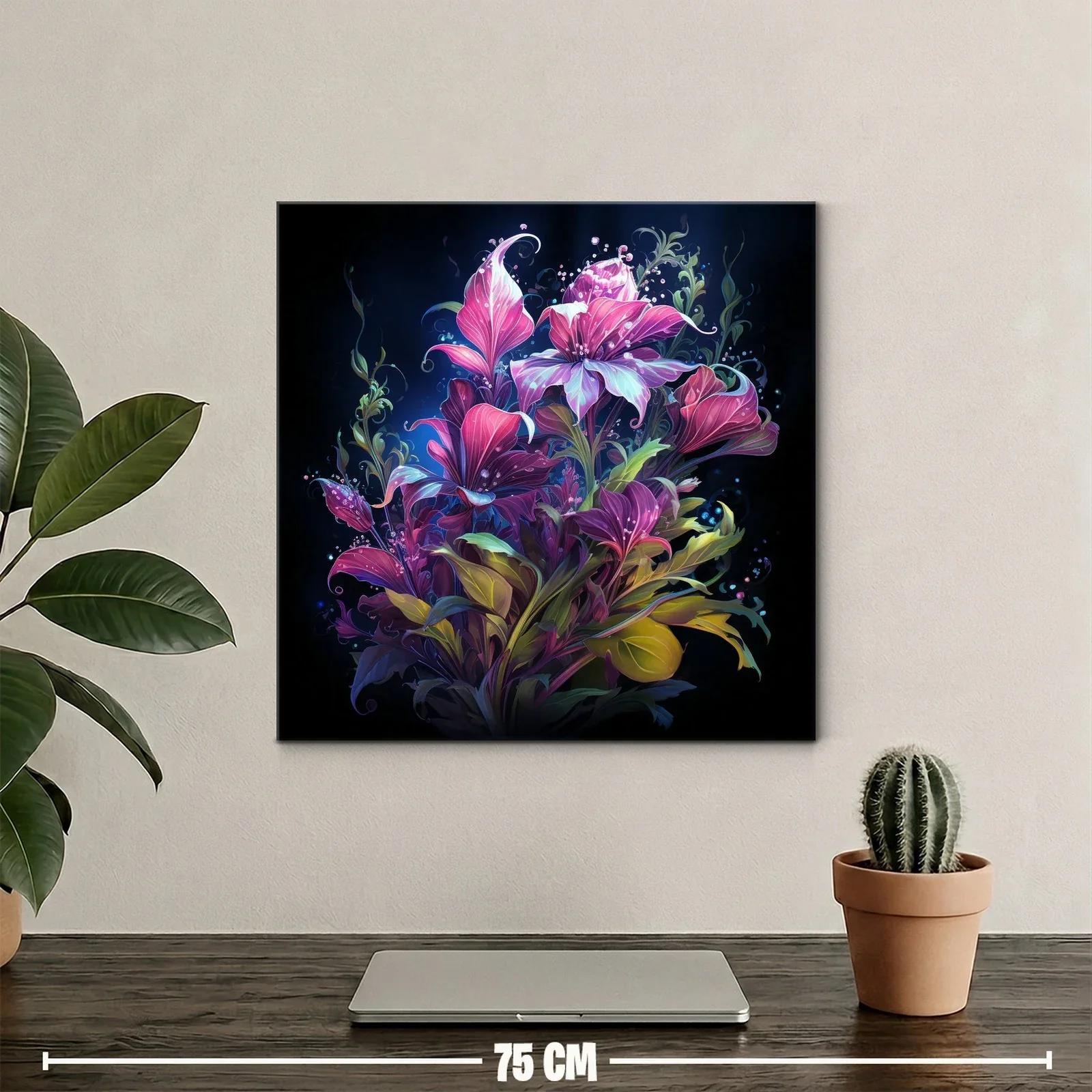 Exuberante composición floral vibrante en tonos intensos — miniatura 2
