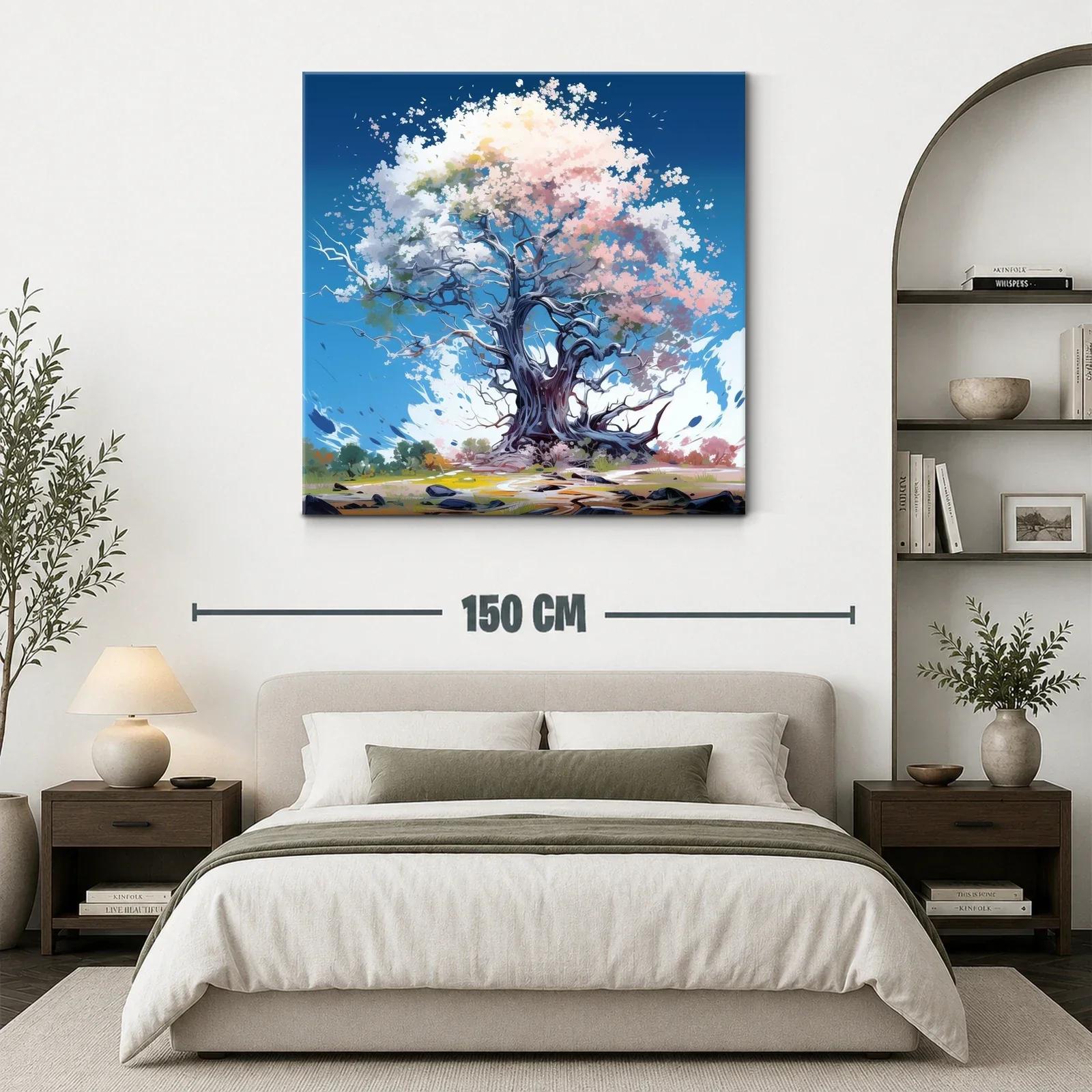 Árbol mágico en tonos suaves y cielo azul profundo — miniatura 3