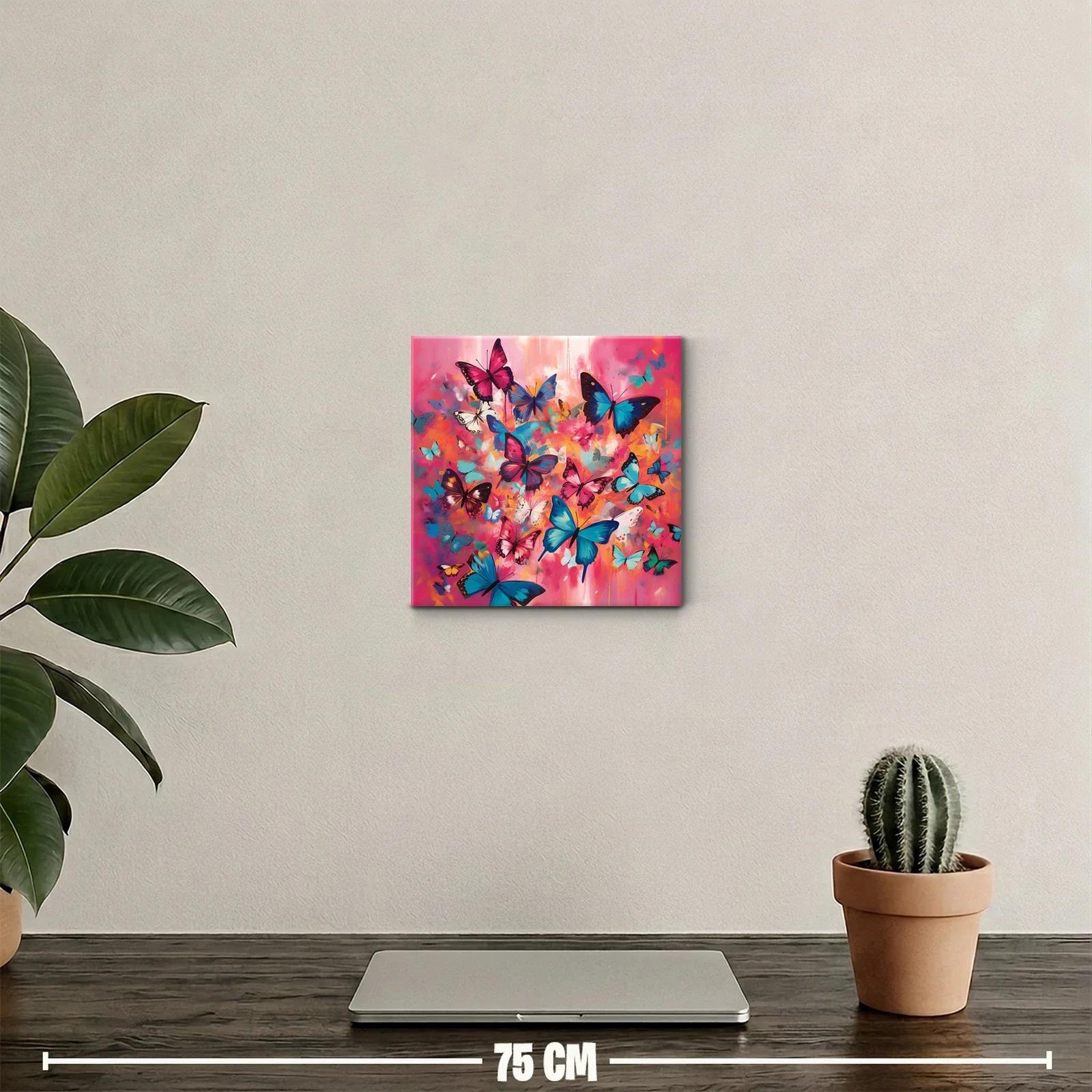 Explosión de mariposas en vibrante estallido de color — miniatura 2
