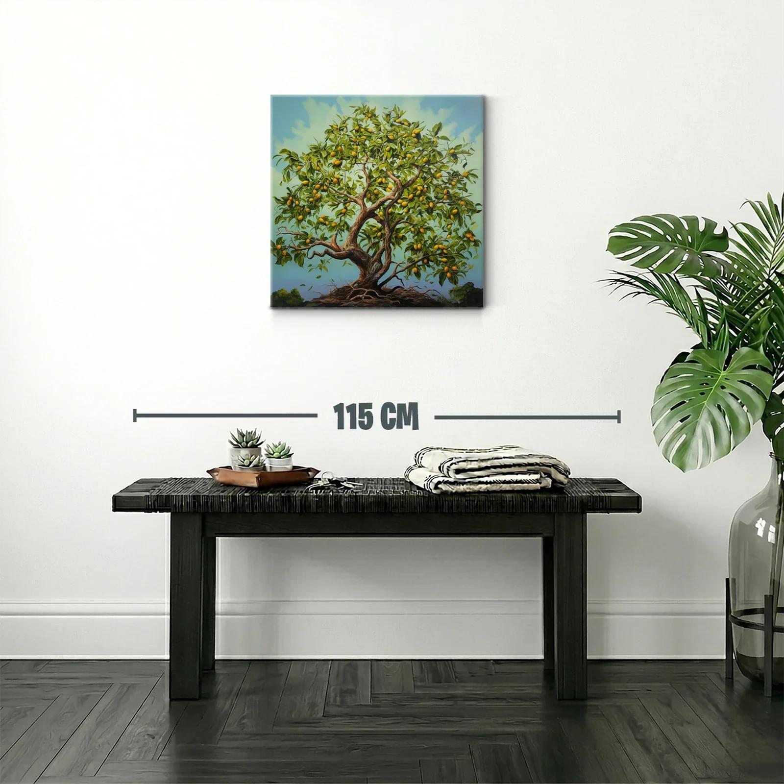 Árbol frutal con frutos cítricos en plena vitalidad — miniatura 2
