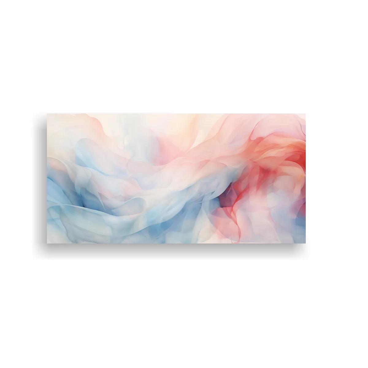 Cuadro nubes de color abstractas con velos translúcidos — imagen principal