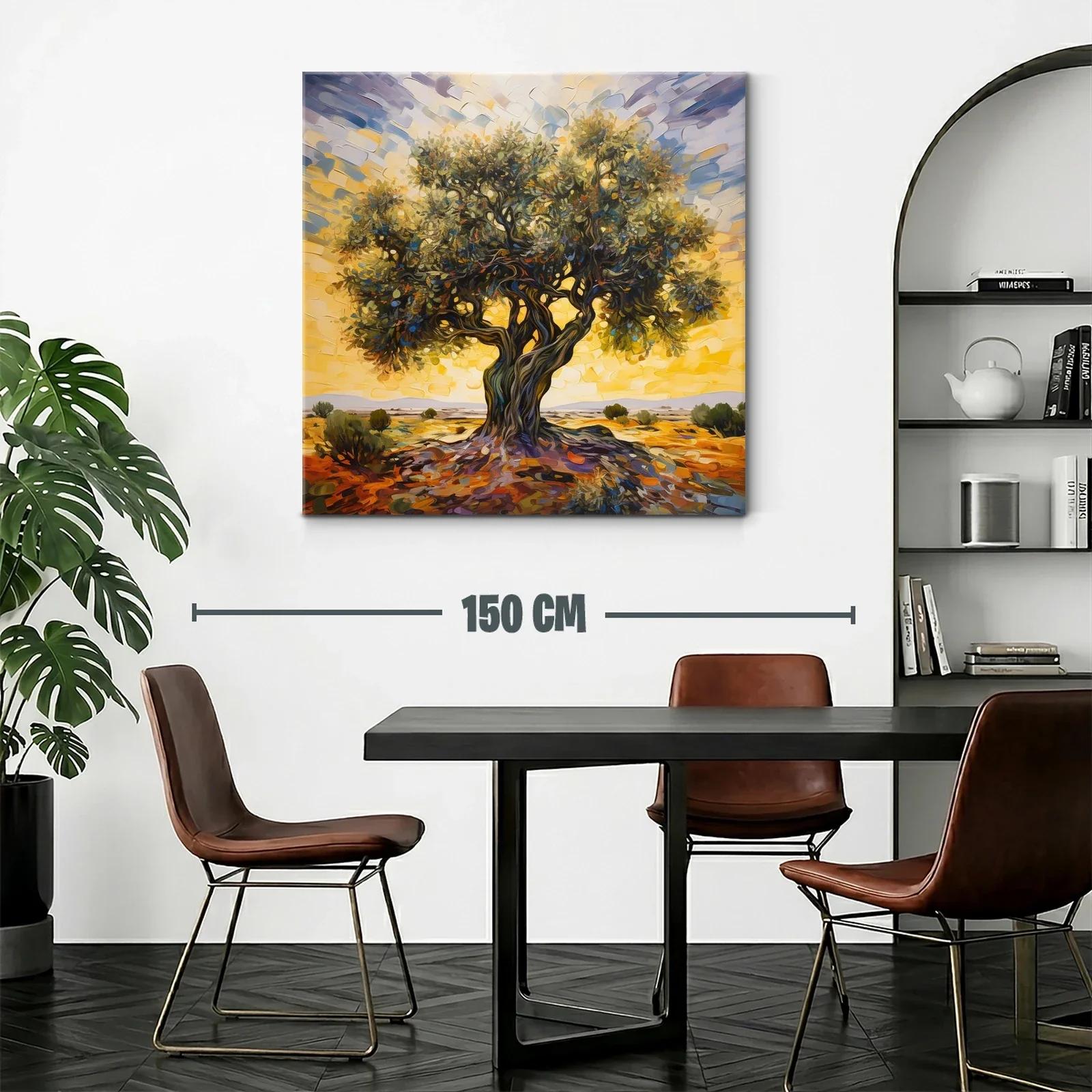 Magnífico árbol solitario en paisaje cálido y vibrante — miniatura 2
