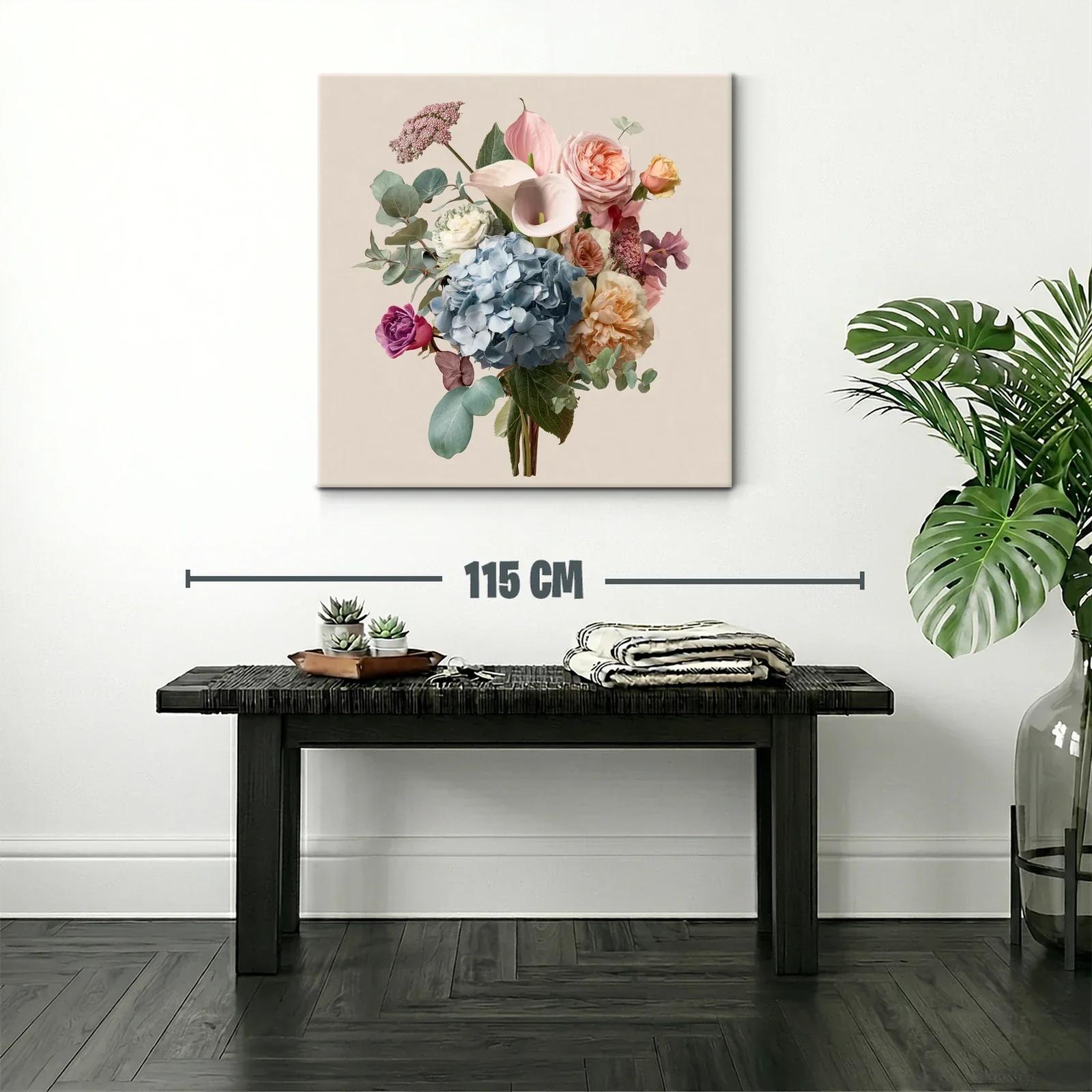 Ramo elegante con flores delicadas y tonos pastel suaves — miniatura 2