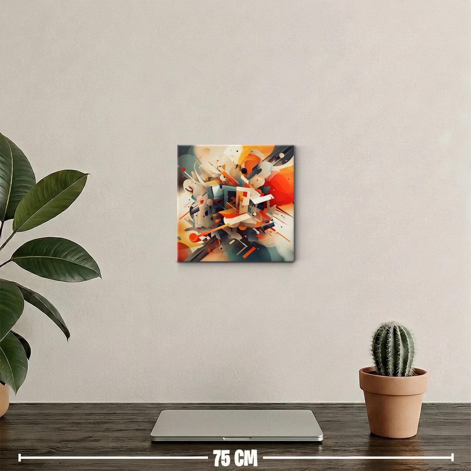 Composición abstracta llena de energía y contraste cromático — miniatura 2