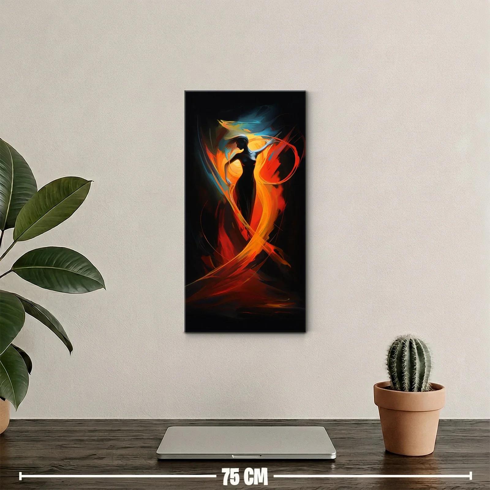 Cuadro bailarina envuelta en remolinos de luz — miniatura 2