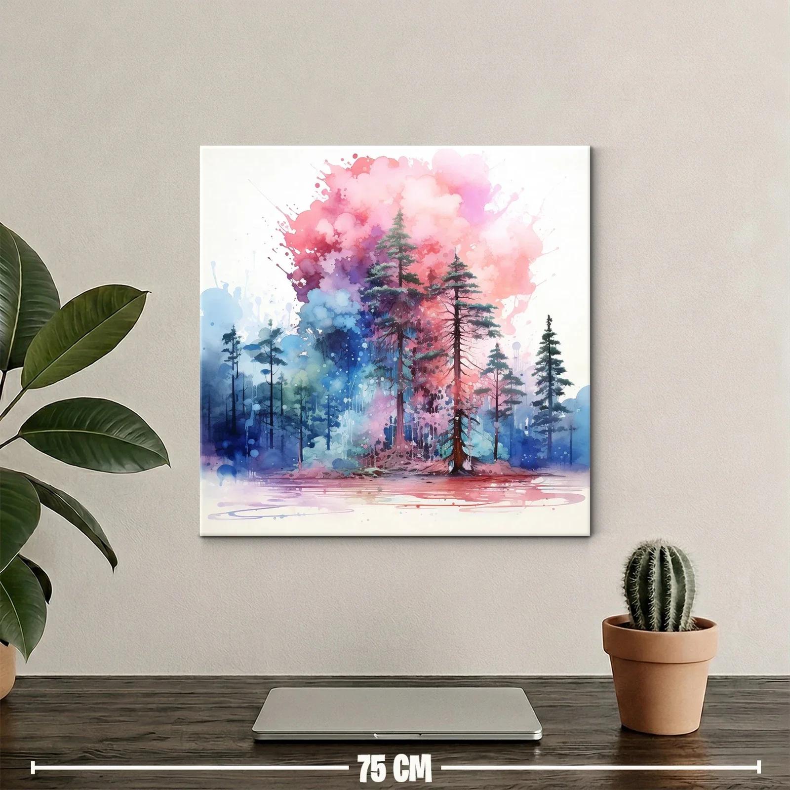 Bosque de ensueño con tonos vibrantes y mágicos — miniatura 2