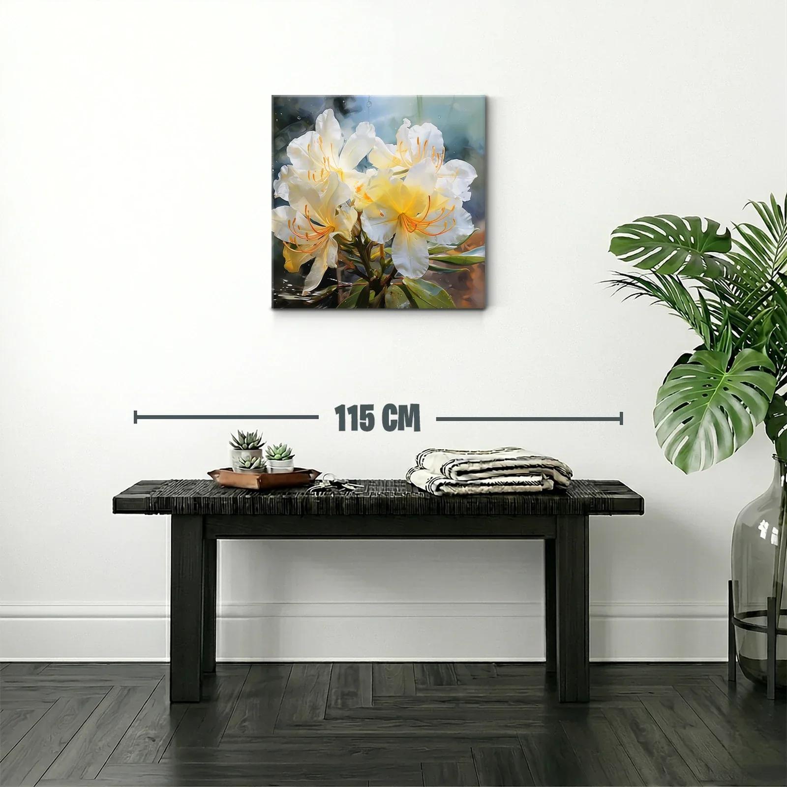 Elegancia natural en flores blancas y amarillas suaves — miniatura 2