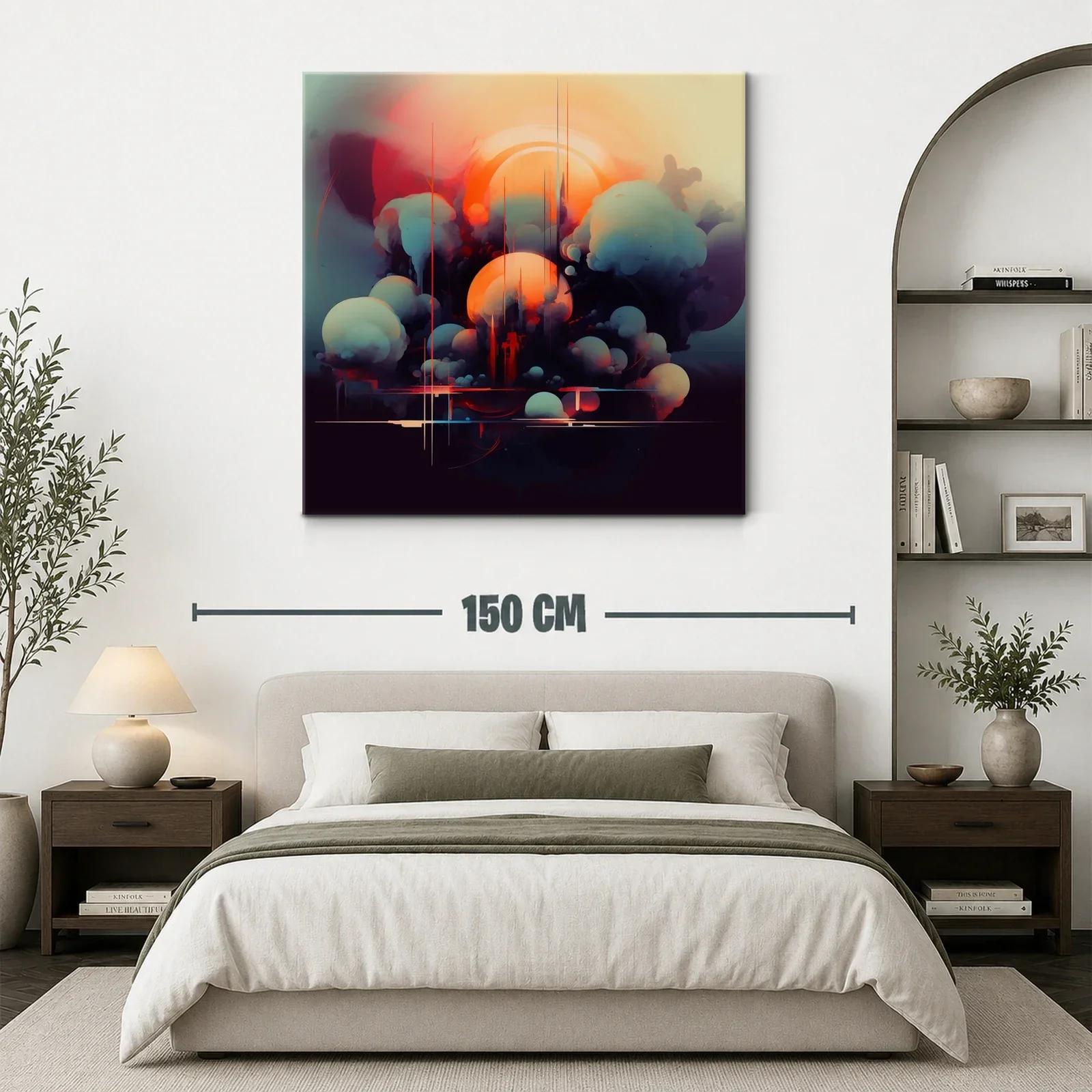 Composición abstracta con formas esféricas y luz cálida — miniatura 3
