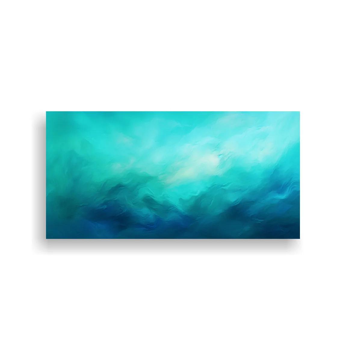 Cuadro abstracción de agua turquesa panorámica — imagen principal