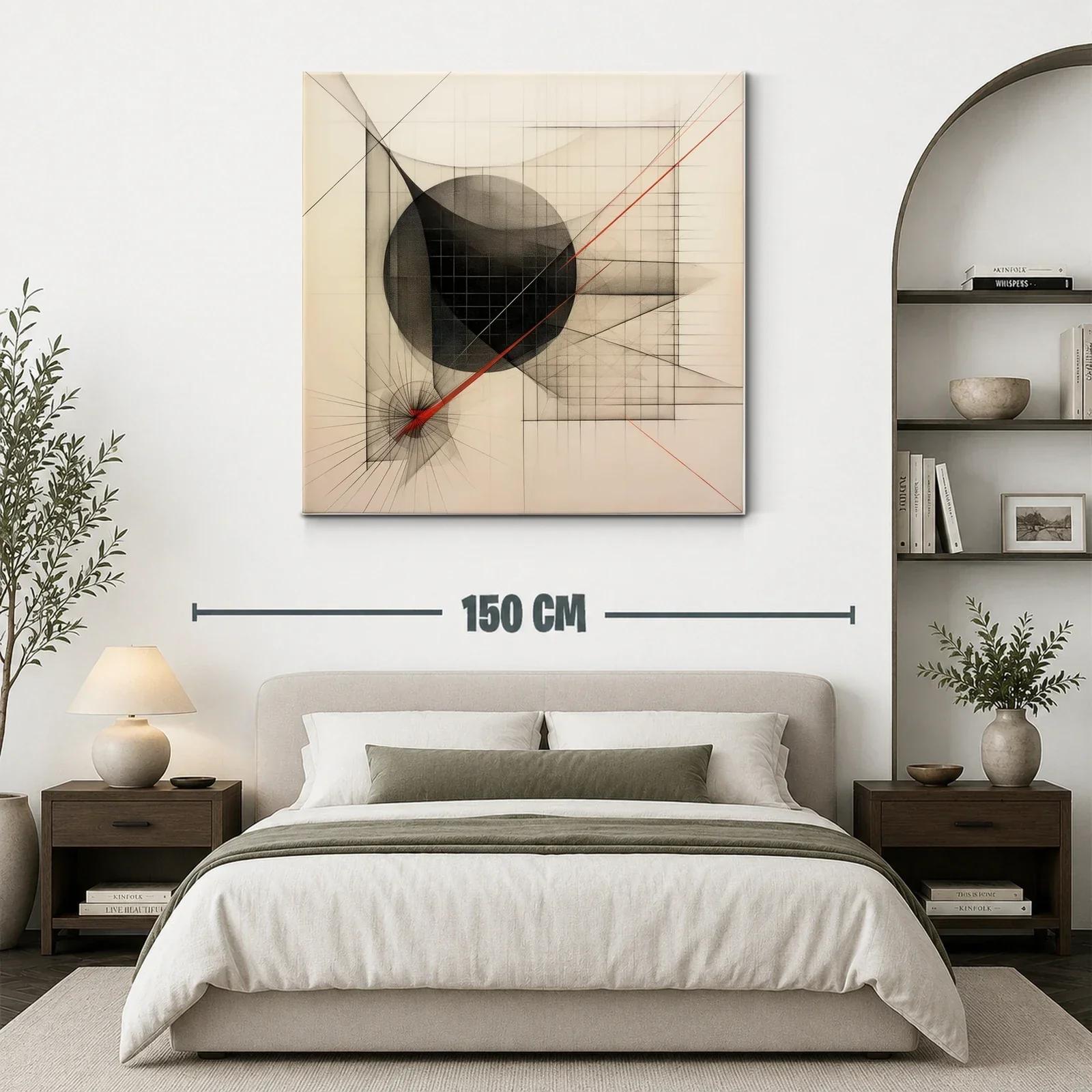 Composición geométrica con líneas y formas abstractas — miniatura 3