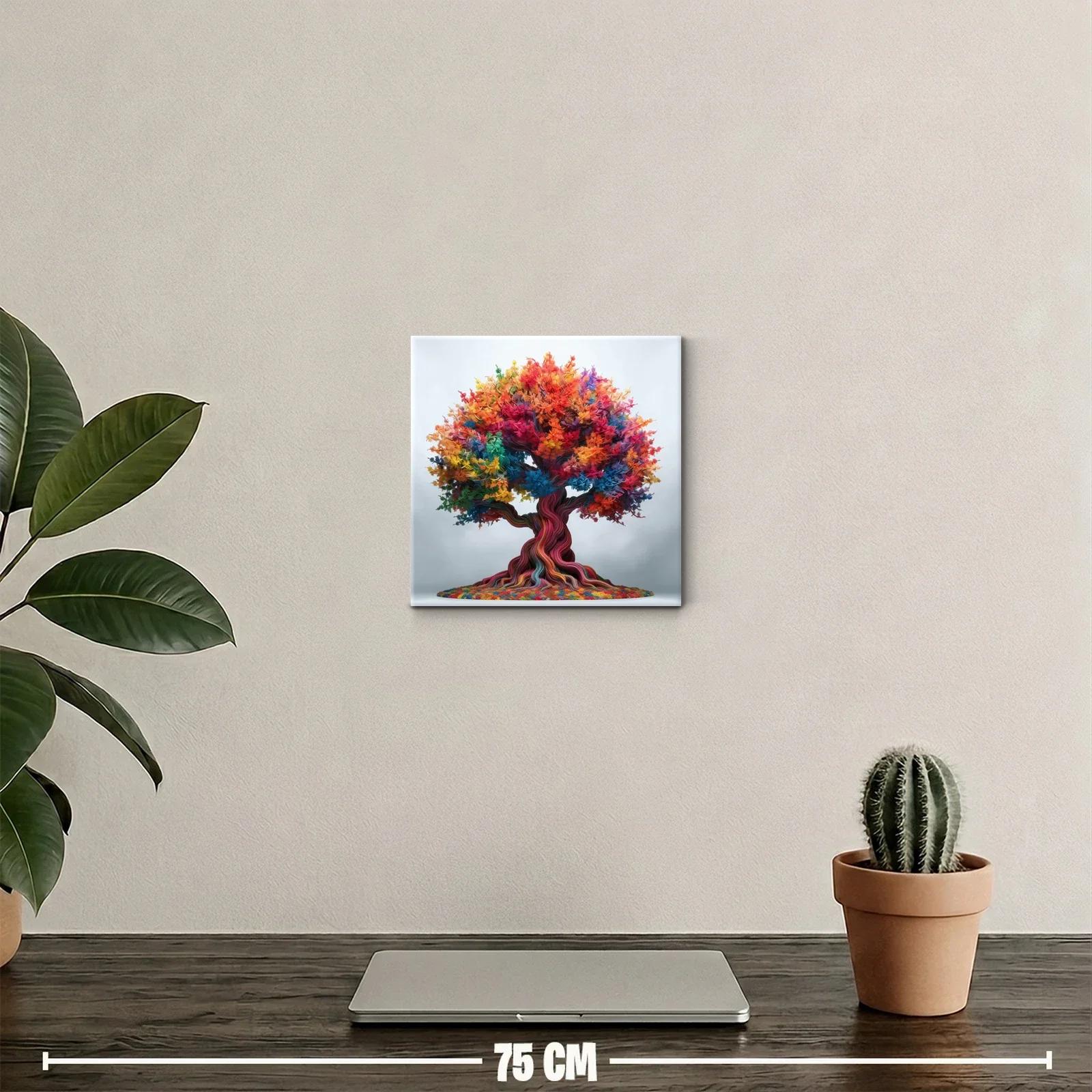 Árbol multicolor lleno de vida y energía vibrante — miniatura 2