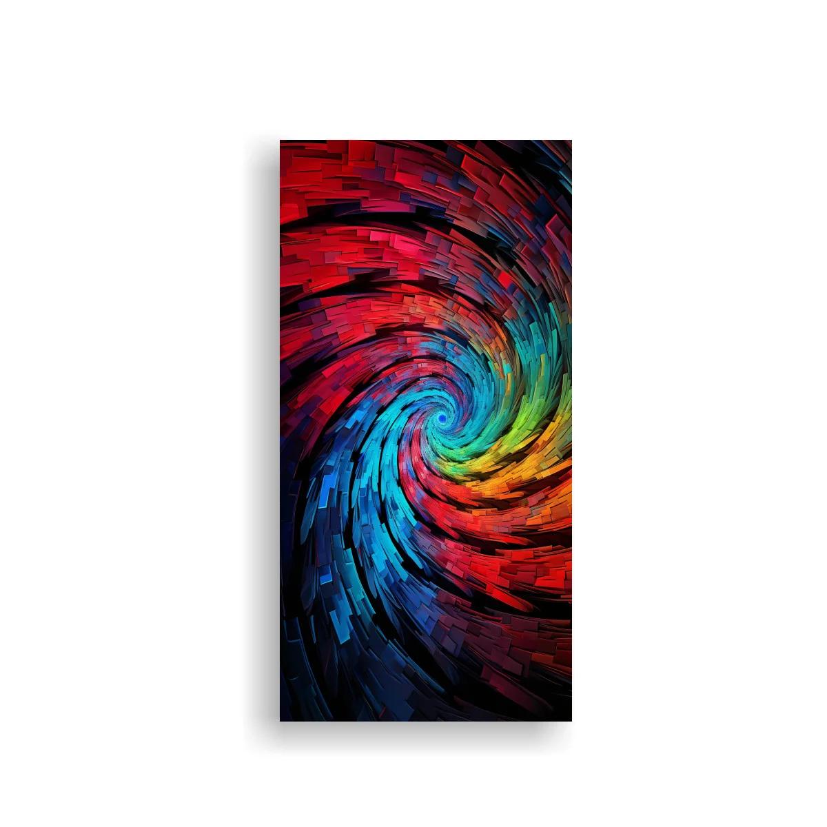 Cuadro remolino abstracto en espiral intensa — imagen principal