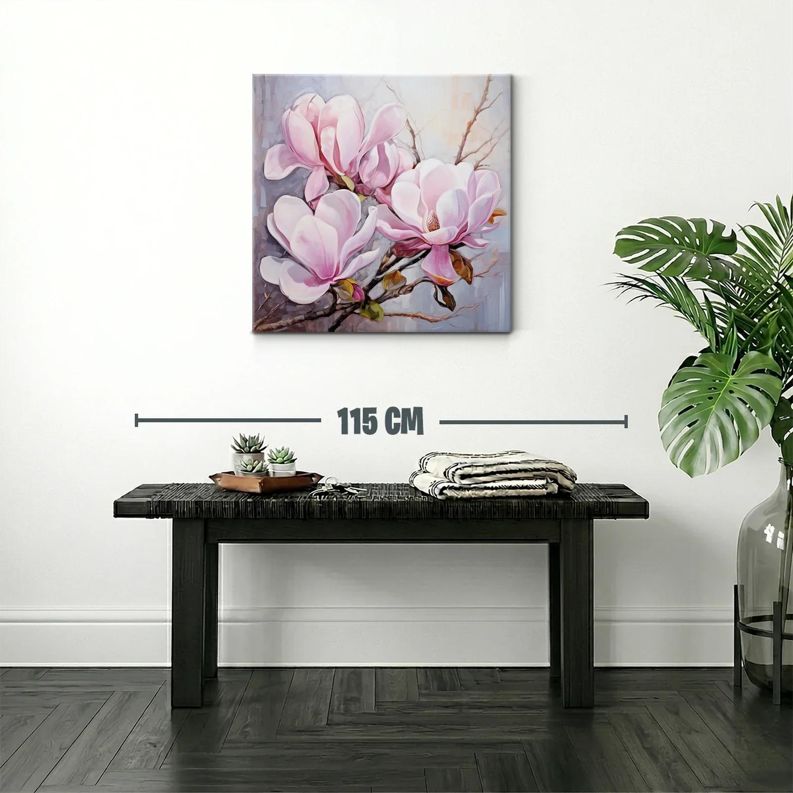 Delicadas flores de magnolia en tonos rosados y blancos — miniatura 2